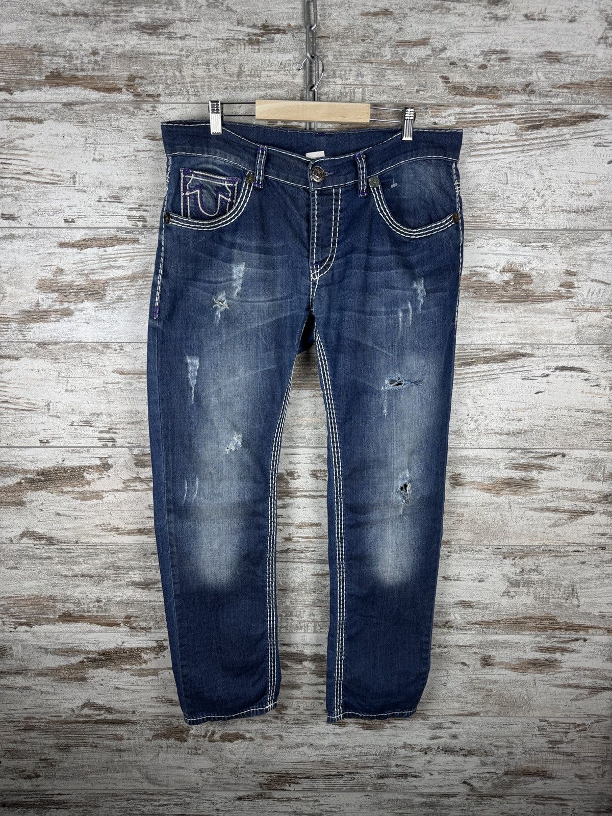 True Religion Mens Vintage True Religion baggy jeans denim pants y2k rare Size US 34 / EU 50 - 3 Thumbnail