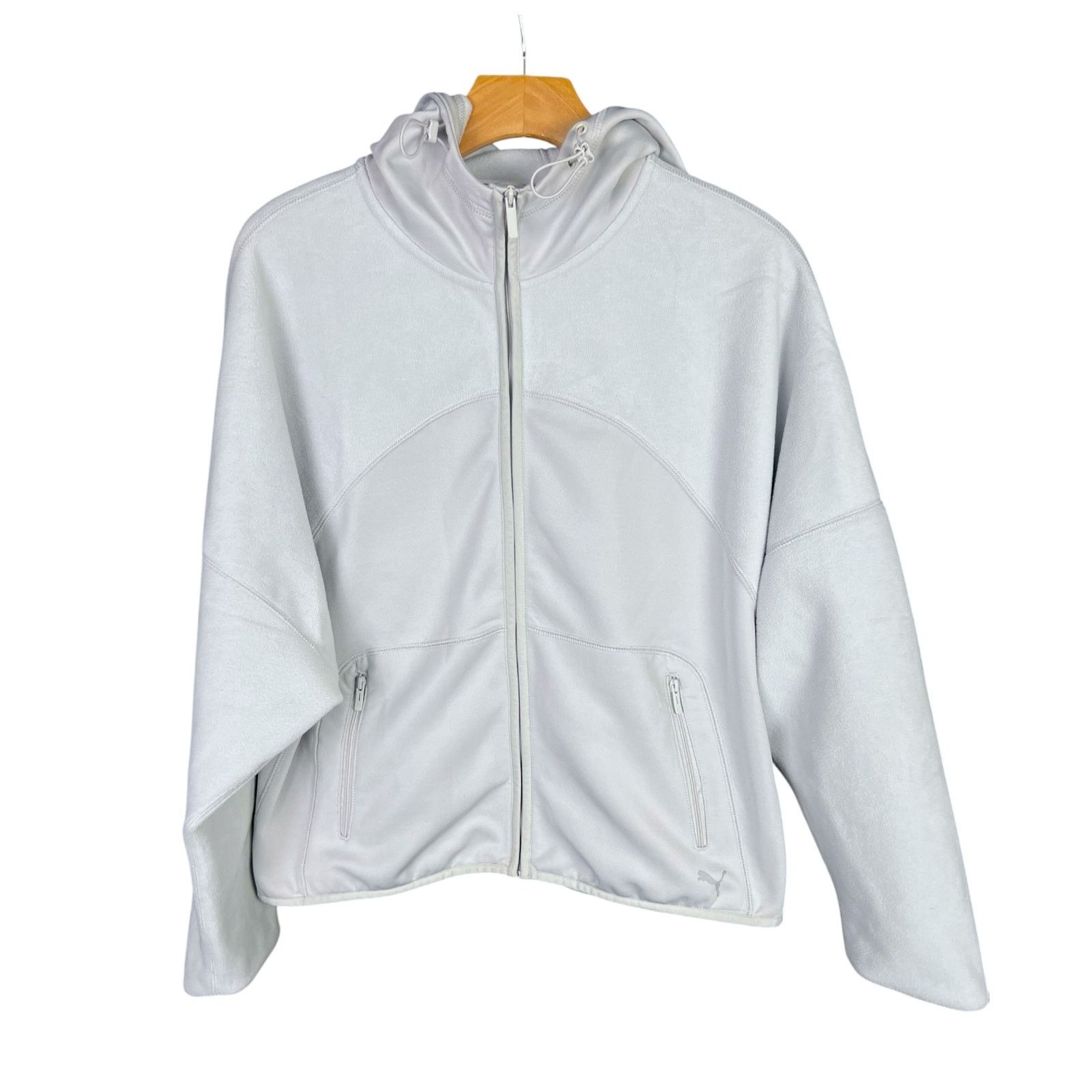 Puma Puma Women's XL Pale Green Warm Cell Hooded Fleece Boxy Size XL / US 12-14 / IT 48-50 - 8 Thumbnail