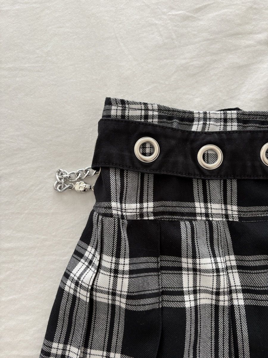 Tripp NYC × Vintage Vintage Tripp NYC Skirt Medium White Black Plaid Mini Tutu Size 28" / US 6 / IT 42 - 2 Thumbnail