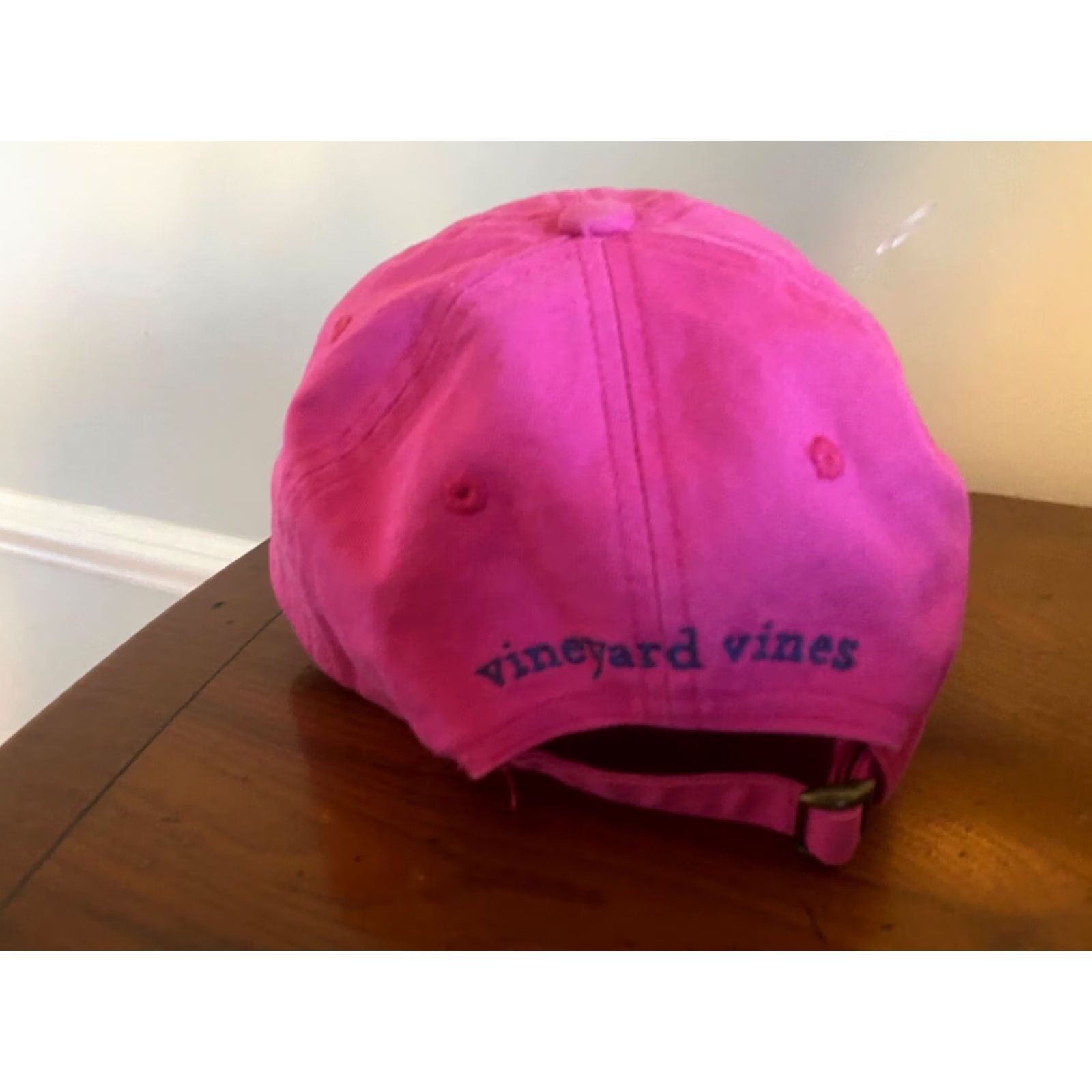 Vineyard Vines Vineyard Vines Hat Baseball Cap Unisex Adults Adjustable Pink Whale Logo Strapback Cotton Size ONE SIZE - 3 Thumbnail