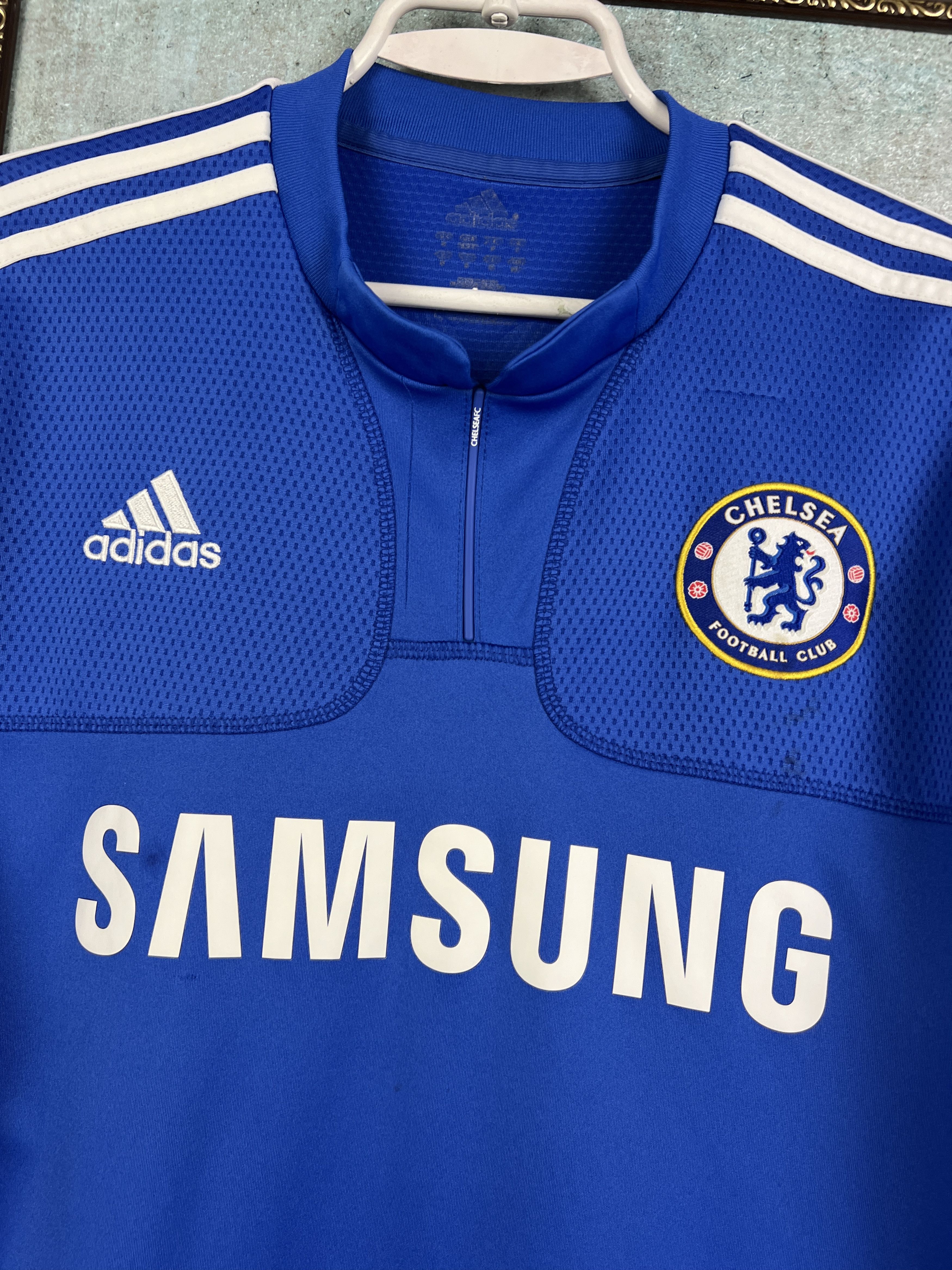 Adidas Chelsea Home football shirt 2009 Soccer #11 Drogba Jersey Size US S / EU 44-46 / 1 - 4 Thumbnail