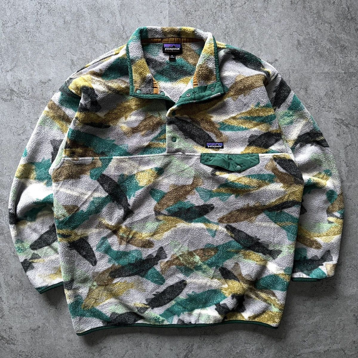 Patagonia synchilla fish best sale