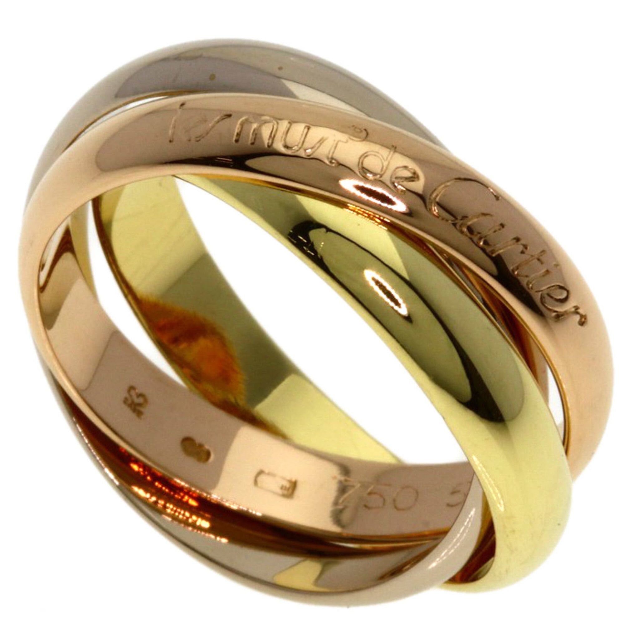 Cartier Cartier Trinity #51 Ring - 18K Yellow Gold/18K White Pink Gold Women's CARTIER Size ONE SIZE - 1 Thumbnail