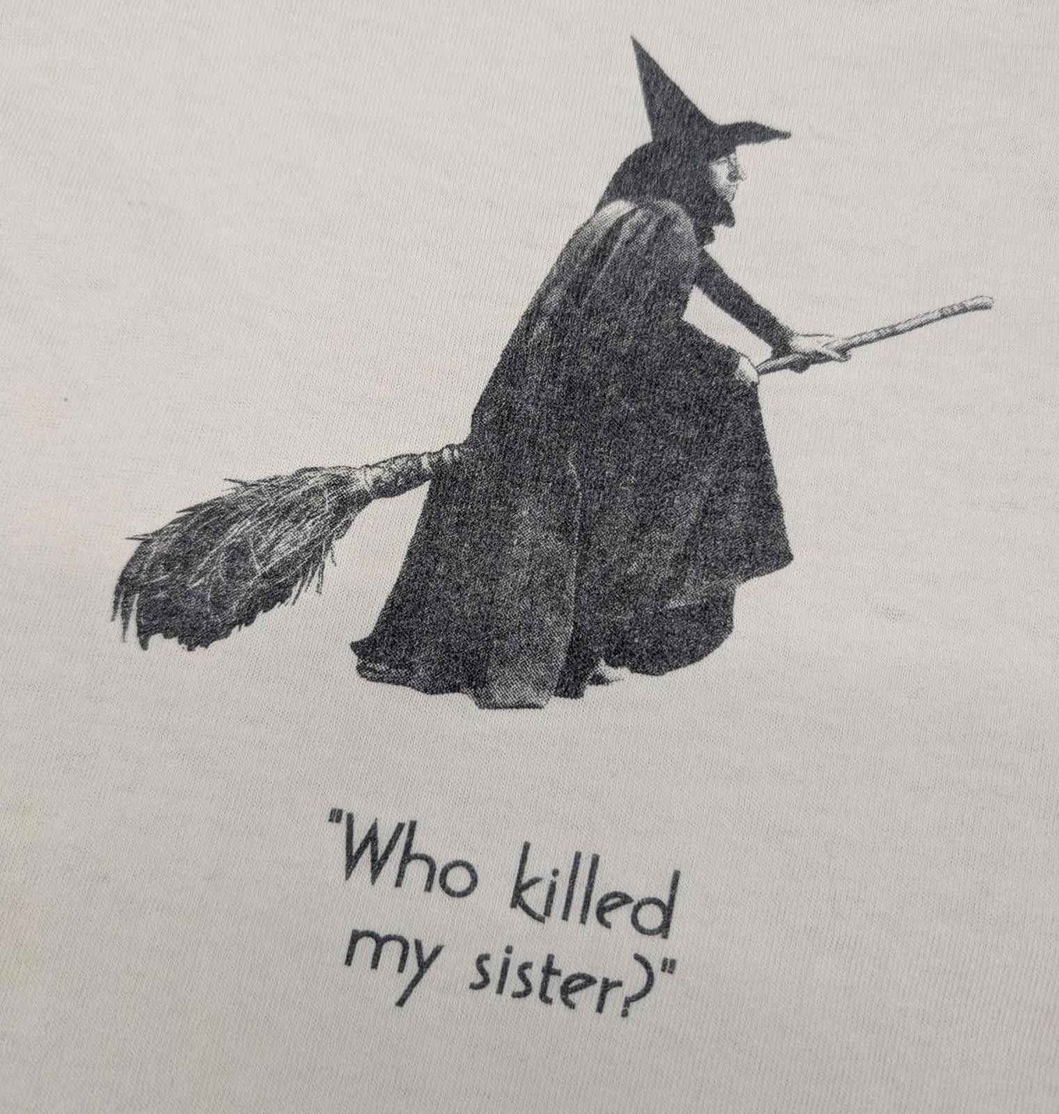 Vintage Vintage Wizard of Oz Who Killed My Sister Stanley T-Shirt Size US XL / EU 56 / 4 - 2 Thumbnail