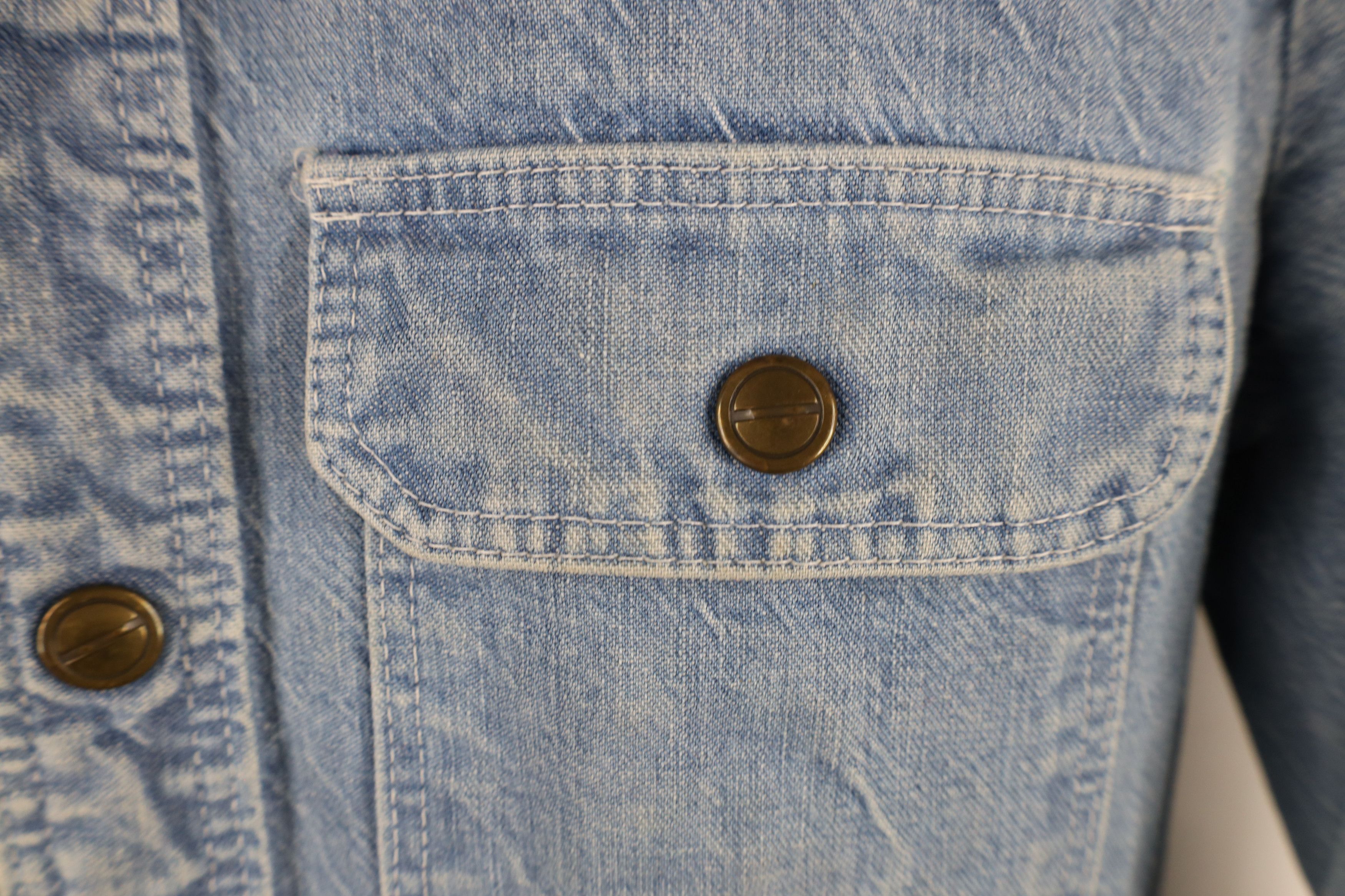 Vintage Vintage 50s 60s Streetwear Denim Button Shirt Jacket USA Size M / US 6-8 / IT 42-44 - 9 Thumbnail