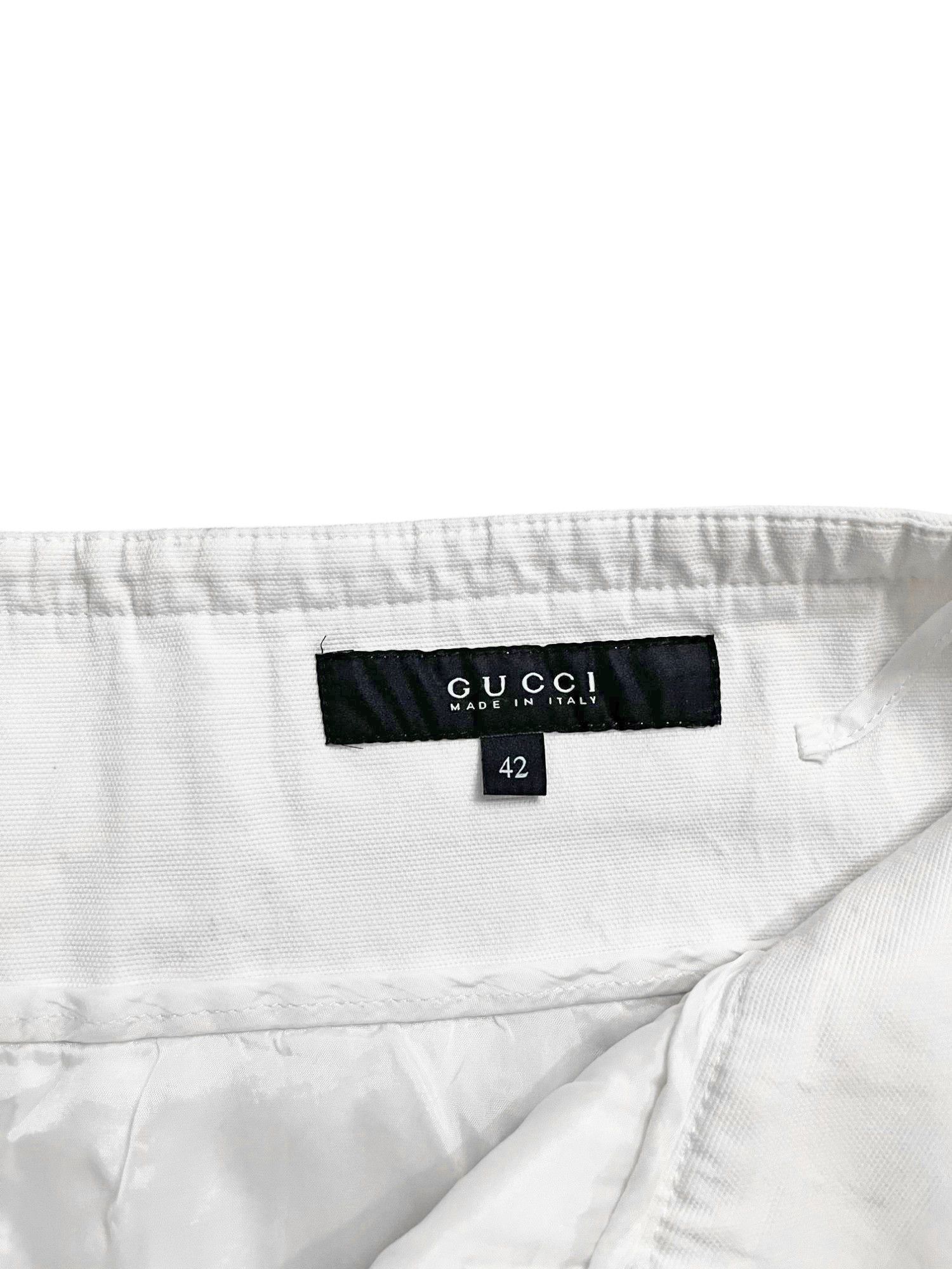 Gucci by Frida Giannini S/S 2010 White High Wasted Tactical Pants Size 28" / US 6 / IT 42 - 11 Thumbnail