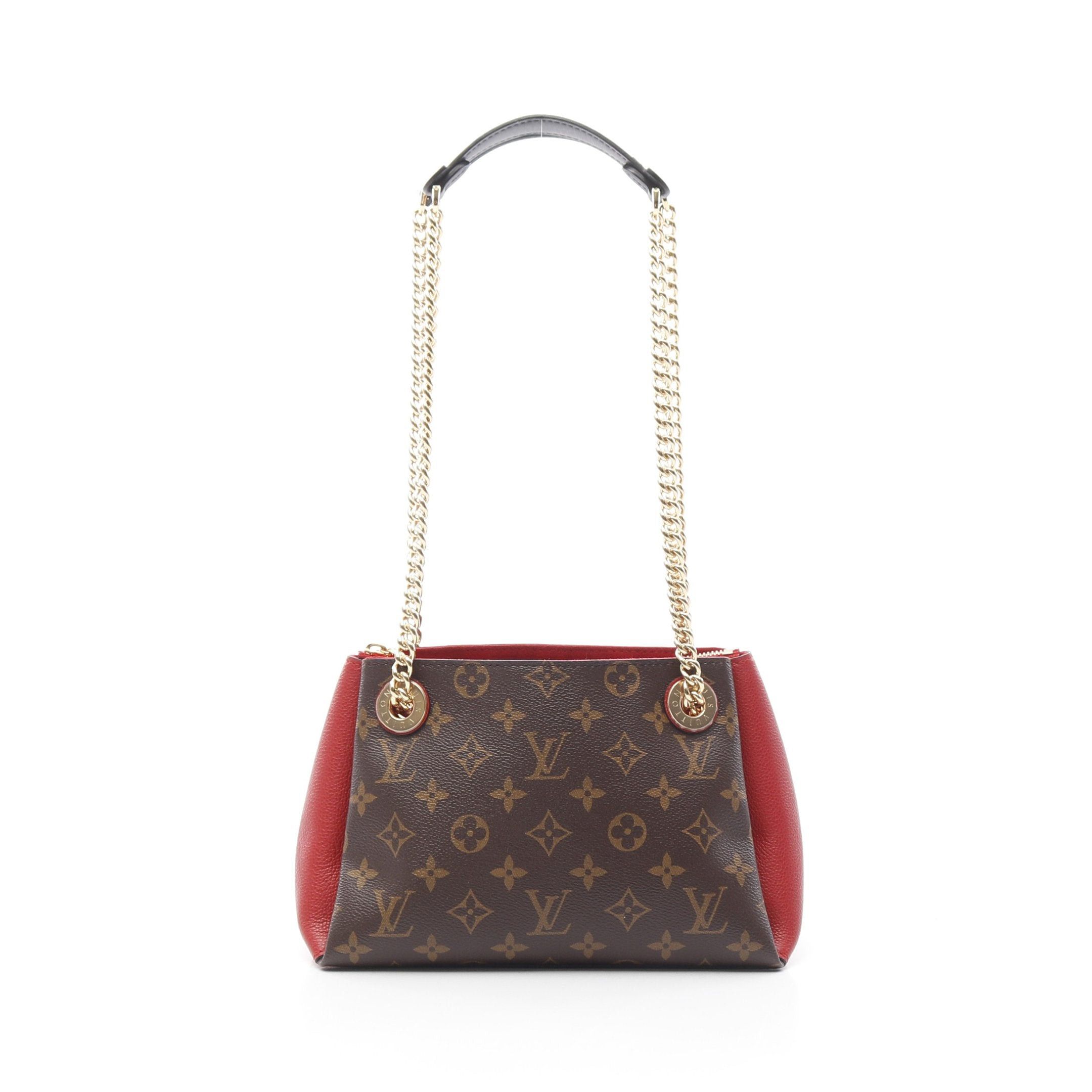 Louis Vuitton Louis Vuitton Surenne Bb Monogram Cerise Chain Shoulder Bag Leather Brown Red Size ONE SIZE - 1 Thumbnail