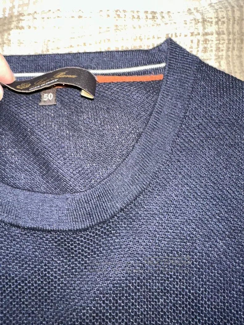 Loro Piana Loro Piana Deep navy blue cashmere and silk blend sweater Size US M / EU 48-50 / 2 - 4 Thumbnail