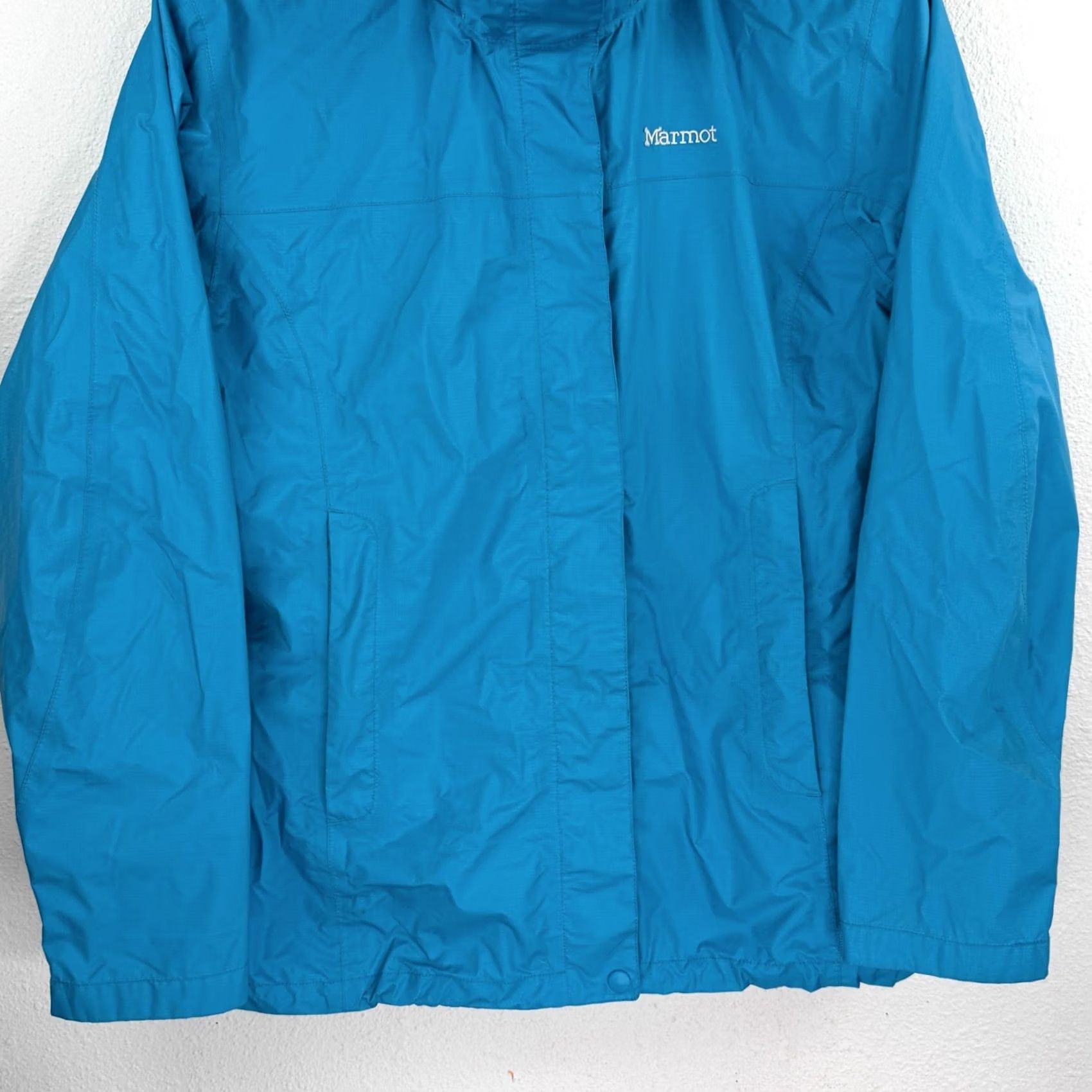 Marmot VINTAGE Marmot Jacket Womens Large Long Sleeve Outdoors Full Zip Pockets Hooded Shell Size L / US 10 / IT 46 - 3 Thumbnail