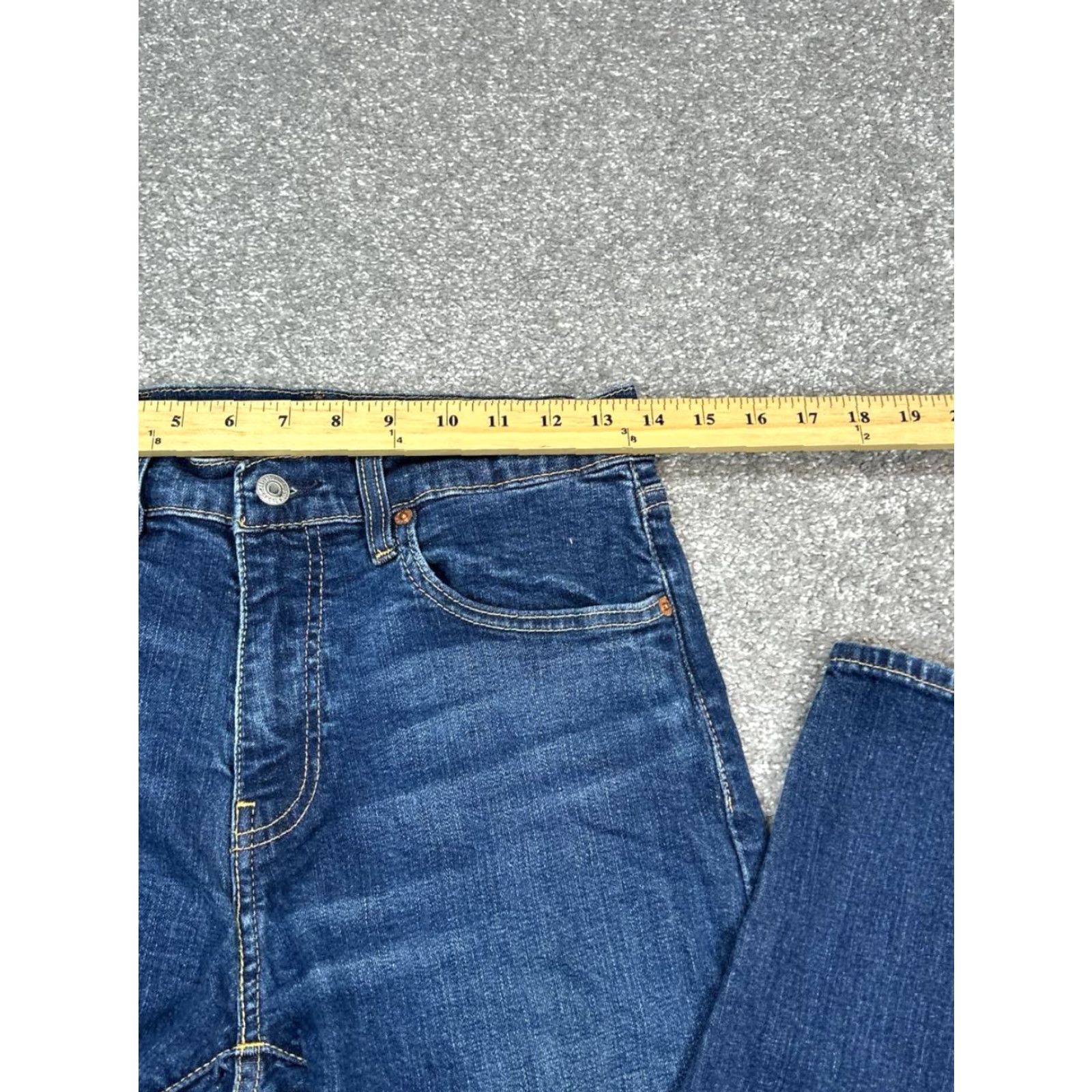 Levi's Levi's 512 Slim Jeans Mens 31 Blue Denim Mid Rise Straight Leg 28x28 Size US 31 - 5 Thumbnail