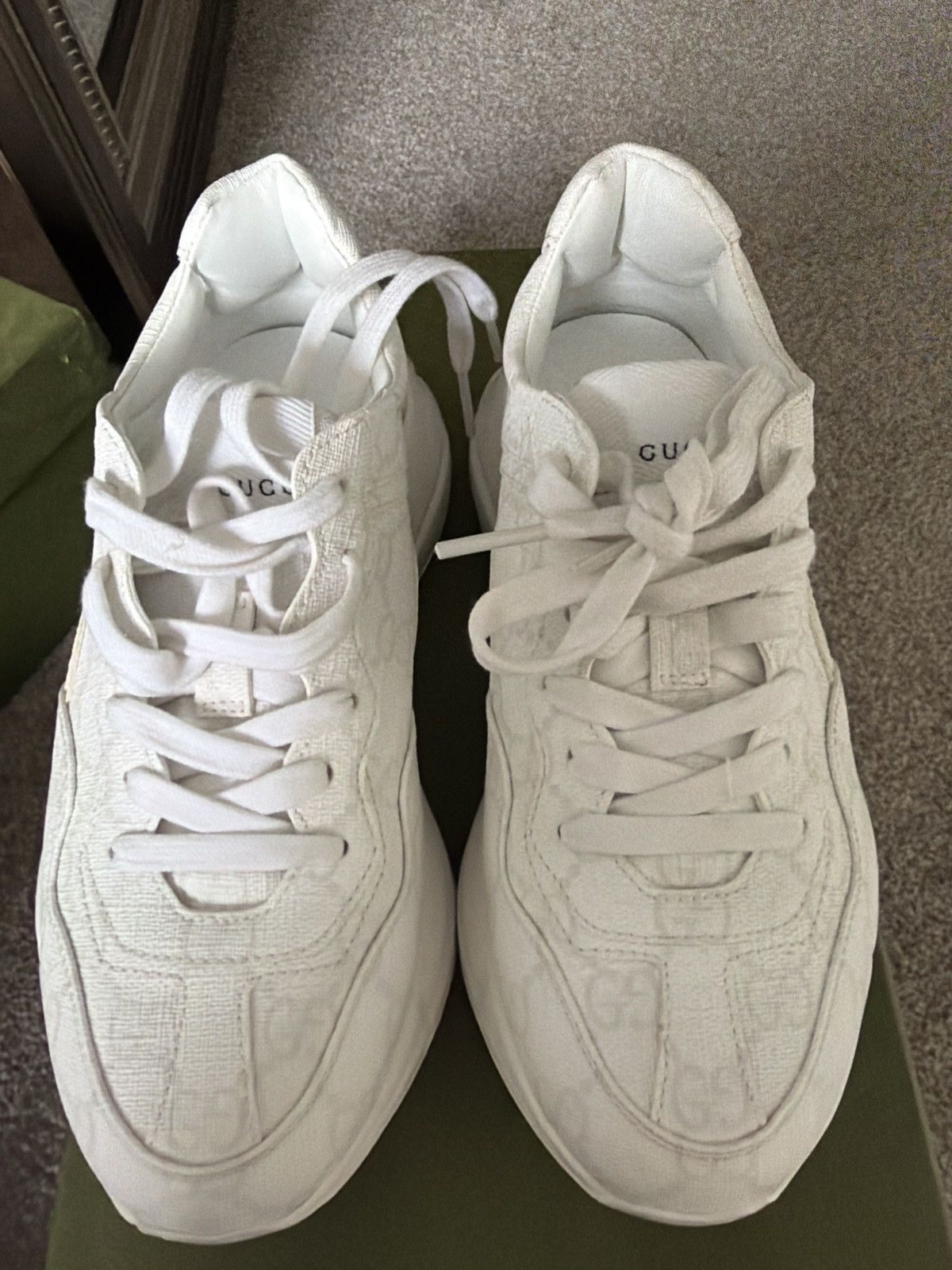 Gucci Gucci white sneakers Size US 5.5 / IT 35.5 - 6 Thumbnail