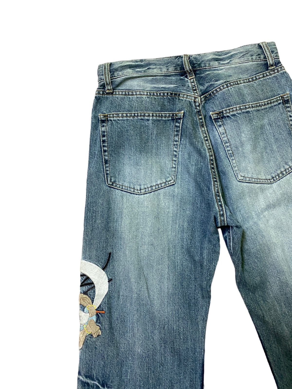 Japanese Brand × Vintage VINTAGE JAPAN DEVILS EMBROIDERED RARE DENIM JEANS Size US 27 - 11 Thumbnail