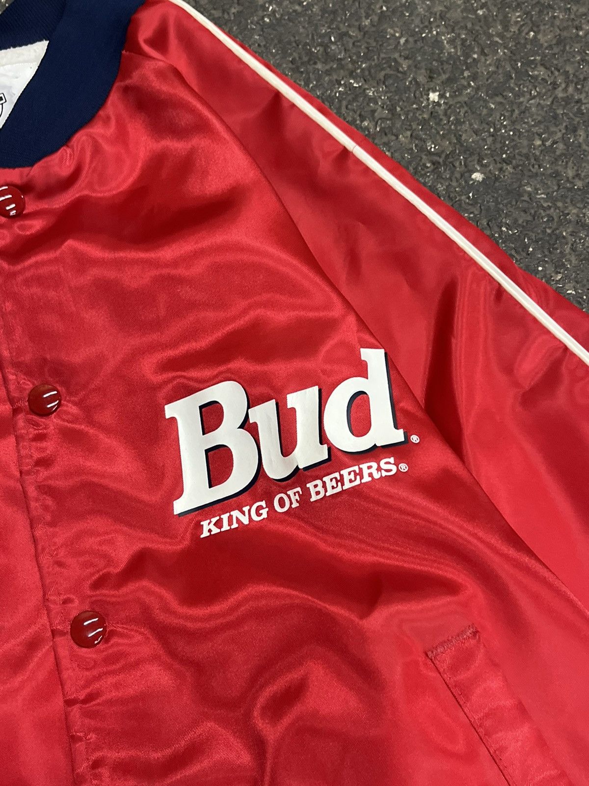 Vintage Budweiser beer vintage satin jacket rare 90s hype streetwear Size US L / EU 52-54 / 3 - 6 Thumbnail