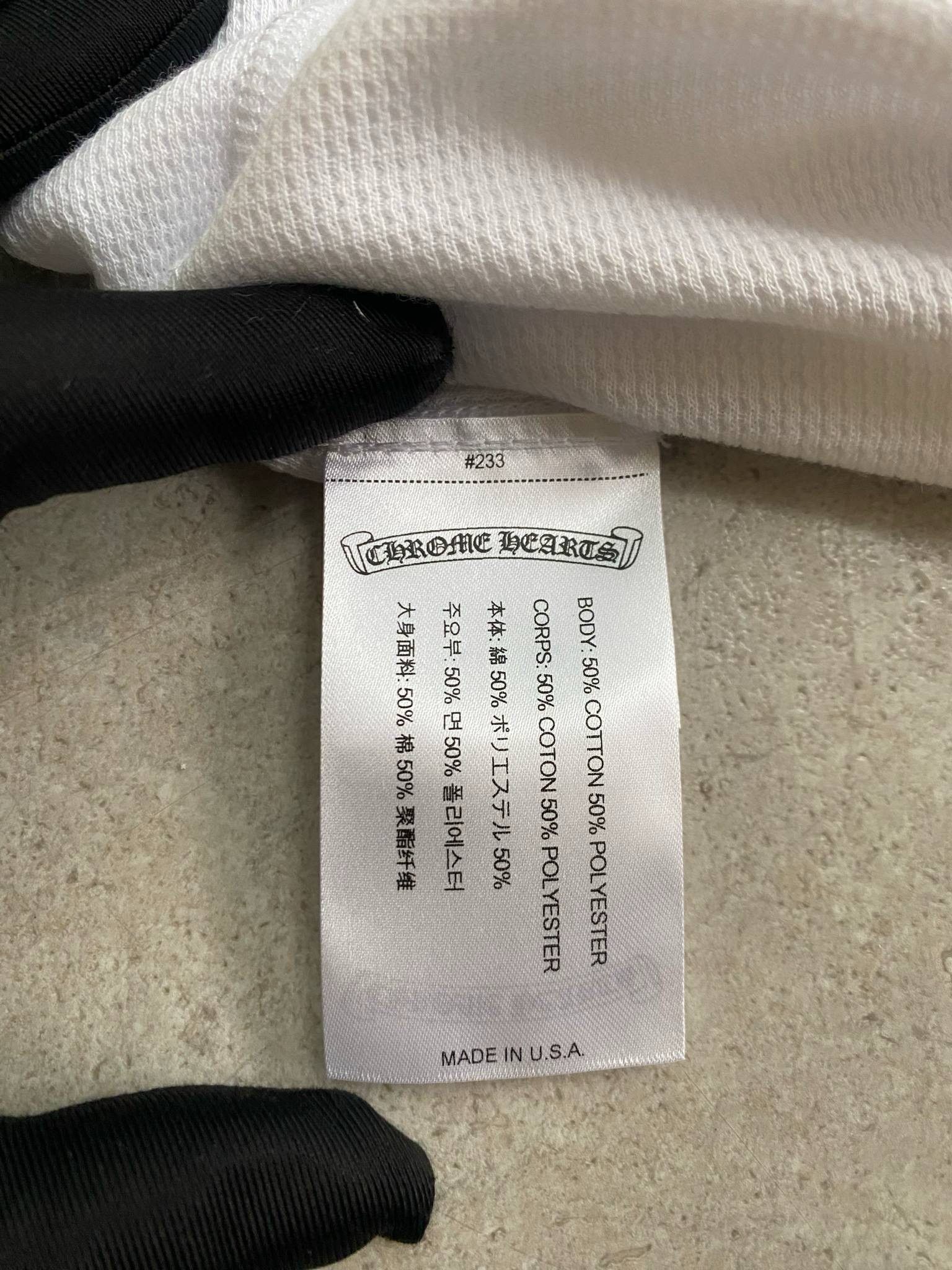 Chrome Hearts Chrome Hearts Dagger Thermal long t-shirt white Size L / US 10 / IT 46 - 9 Thumbnail