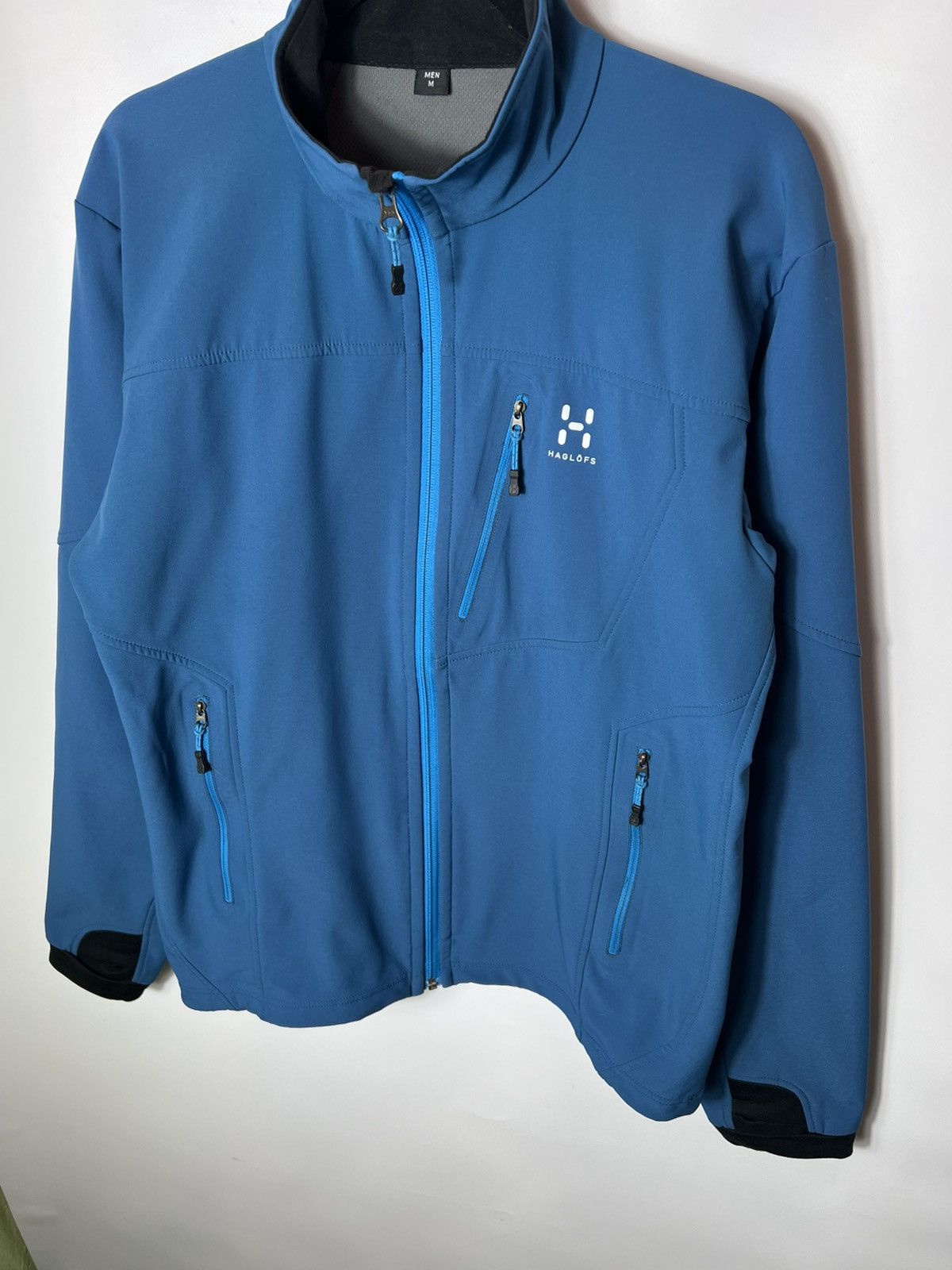 Haglofs Vintage Haglofs Bioga Shell Jacket Blue Outdoor Trekking Size US M / EU 48-50 / 2 - 3 Thumbnail