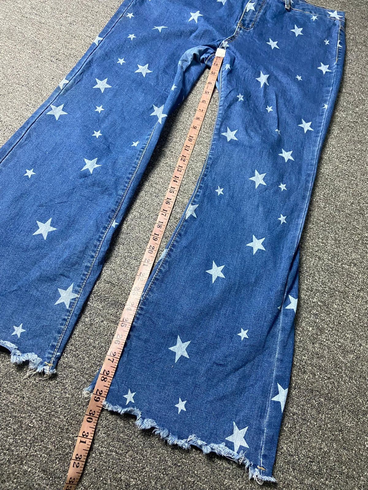 Japanese Brand Japanese Brand Star Printed Flare Pants (138) Size 34" / US 12 / IT 48 - 3 Thumbnail
