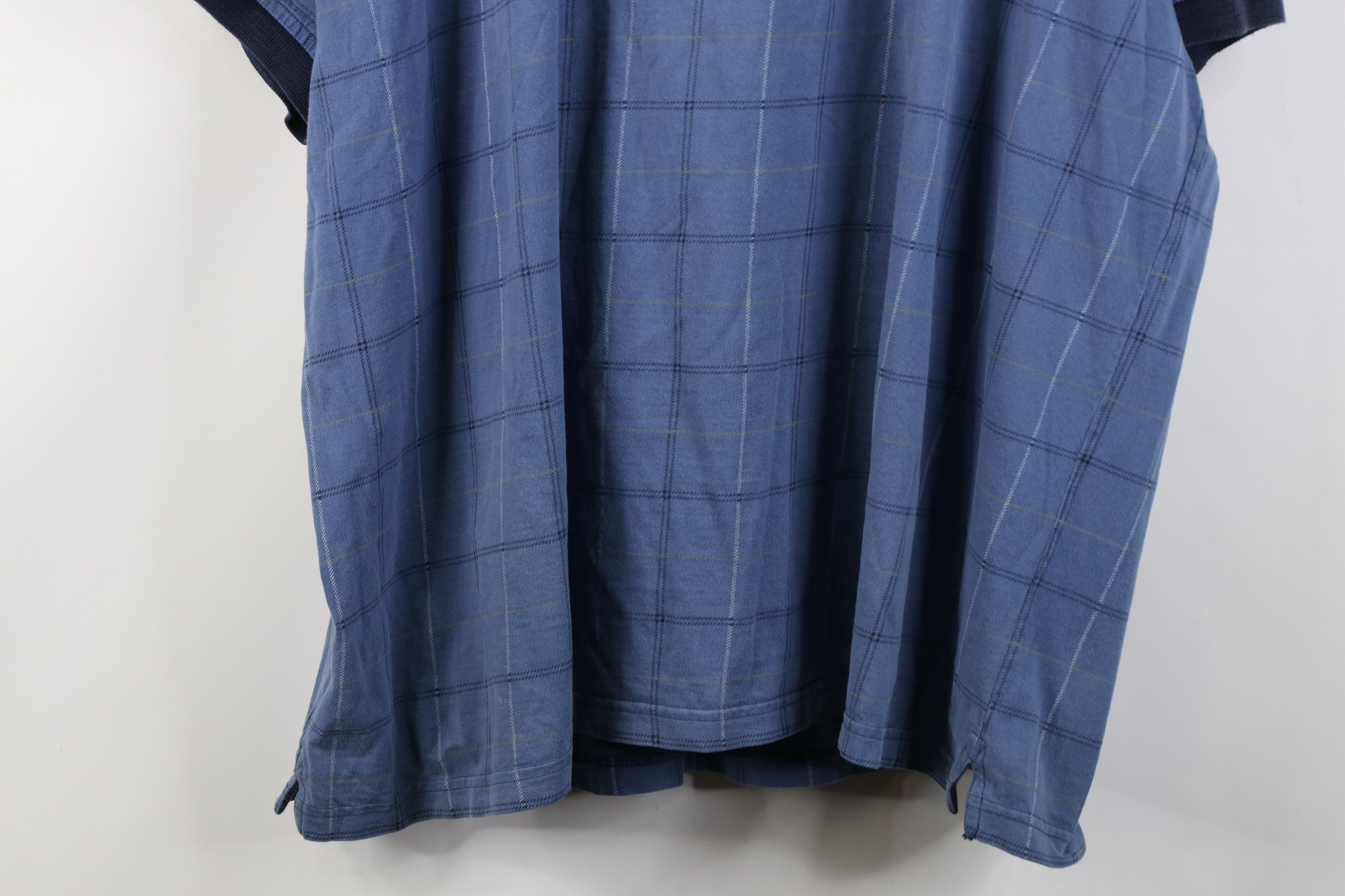 Vintage Vintage 90s Streetwear Short Sleeve Collared Golf Polo Plaid Size US XXL / EU 58 / 5 - 14 Thumbnail