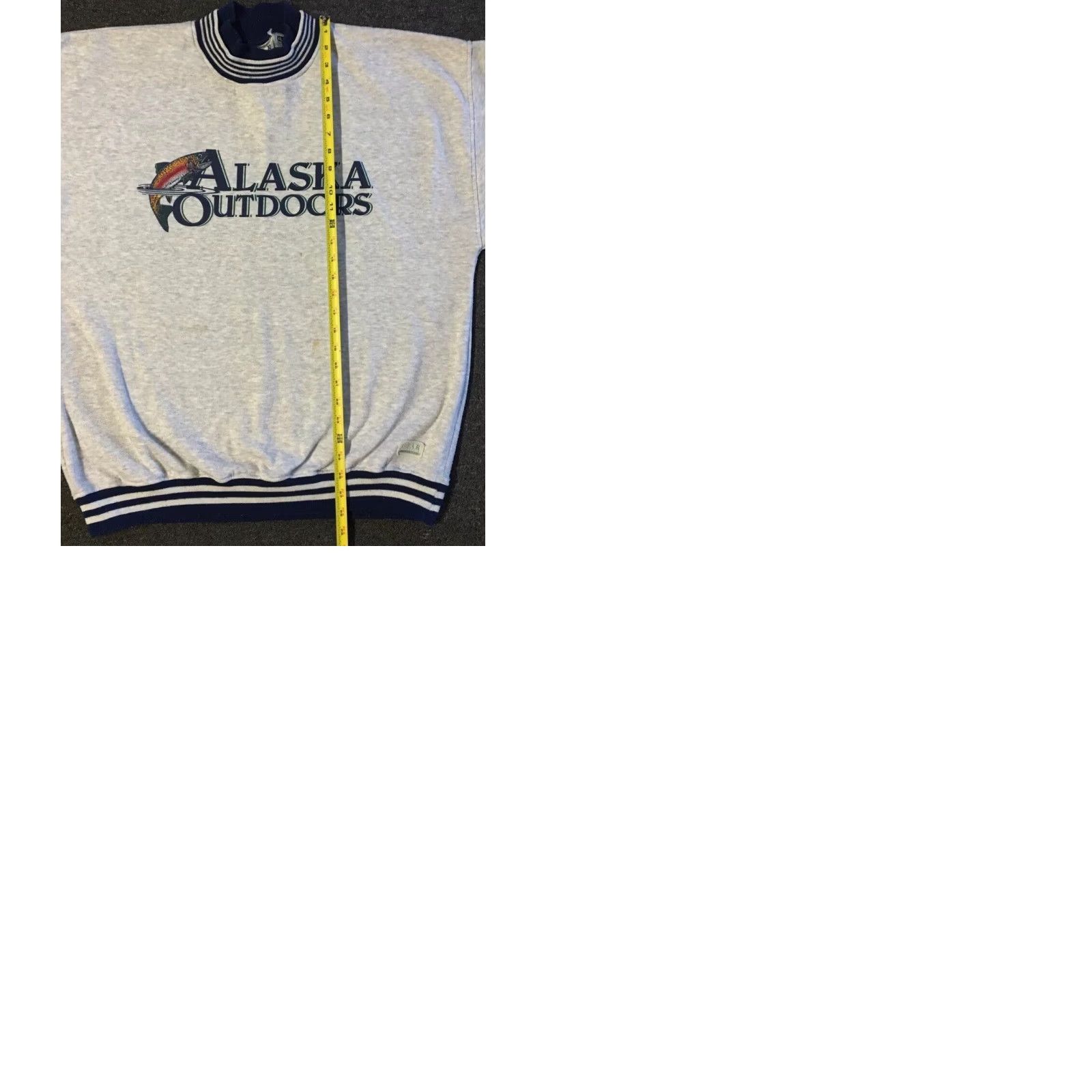 Vintage Vtg 90s Alaska Outdoors Faded Sweatshirt XL Fish Nature Snowboard Ski Grunge 80s Size US XL / EU 56 / 4 - 9 Thumbnail