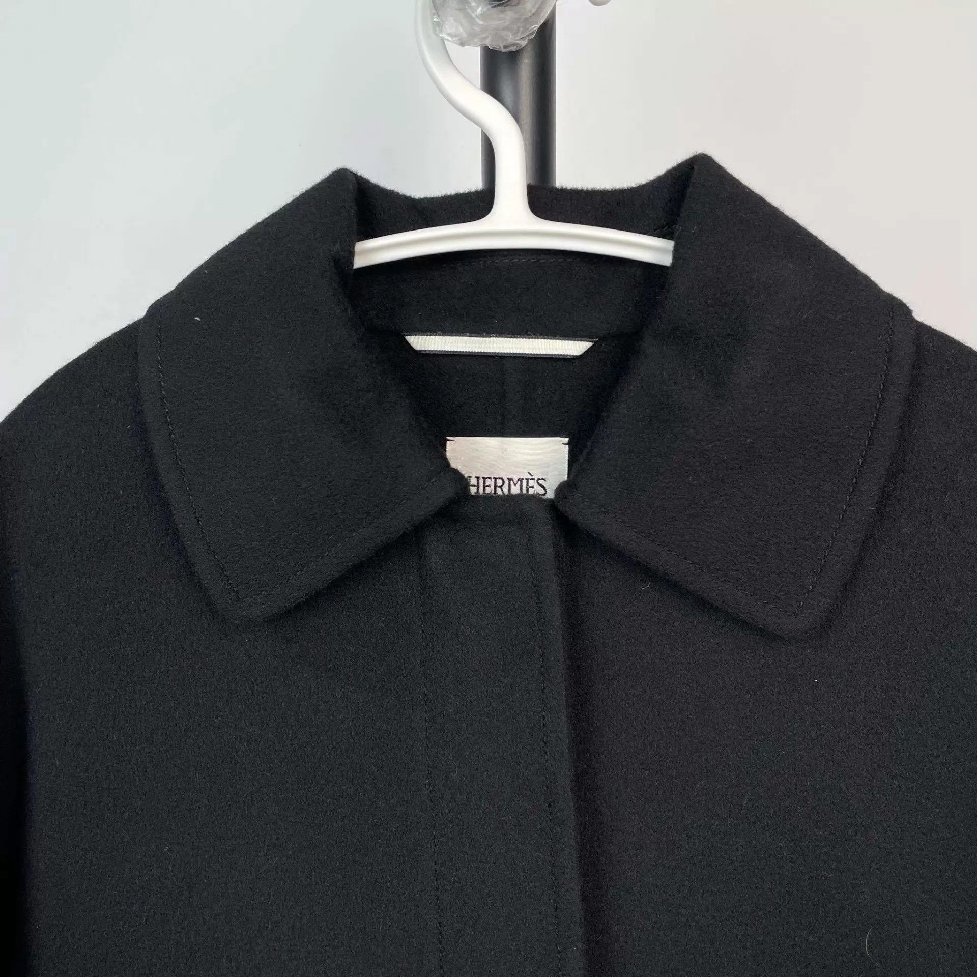 Hermes Hermès Overcoat Black 34 95 New Size XS / US 0-2 / IT 36-38 - 9 Thumbnail