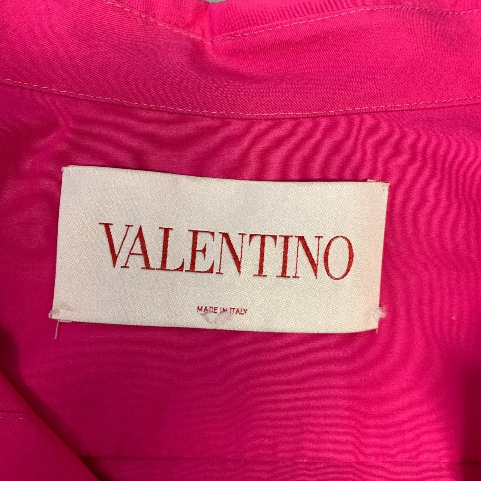 Valentino VALENTINO Size S Pink Cotton Hidden Placket Jumpsuit Size US 36 / EU 52 - 10 Thumbnail