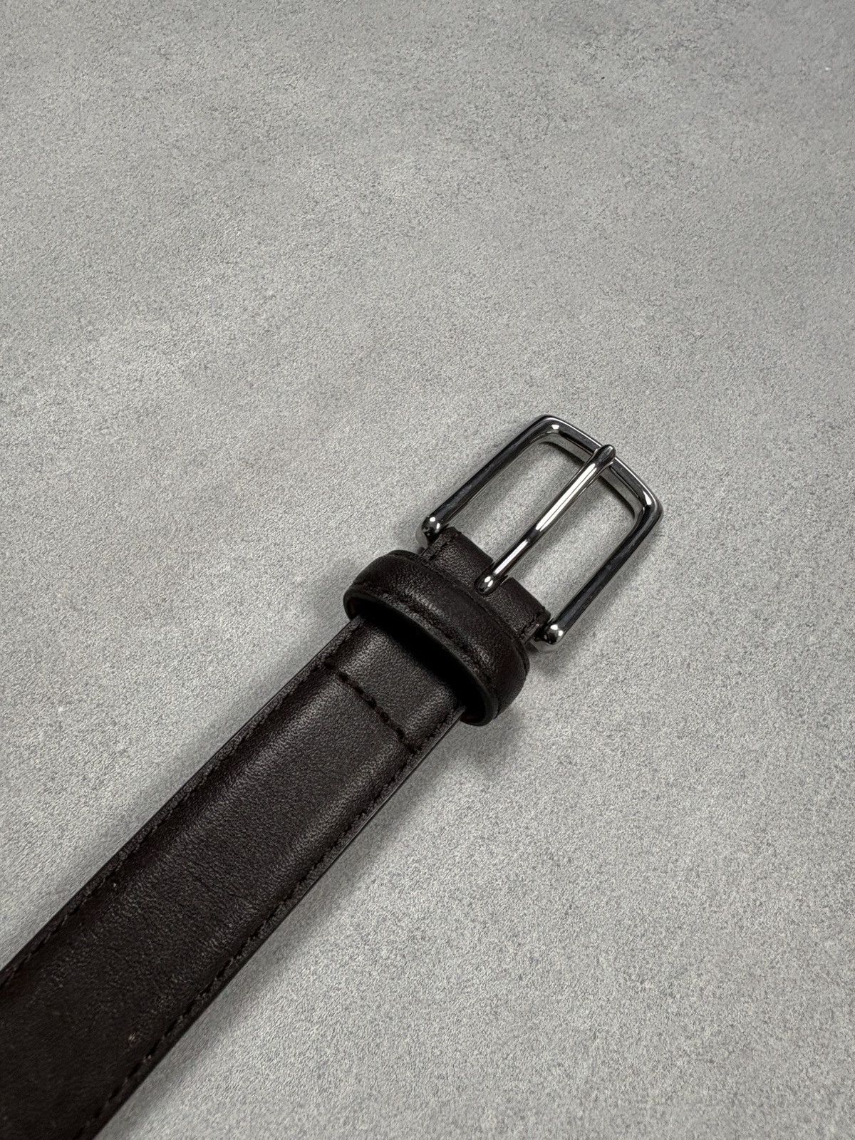 Polo Ralph Lauren Polo Ralph Lauren Brown Leather Belt Slim Classic Buckle Size ONE SIZE - 5 Thumbnail
