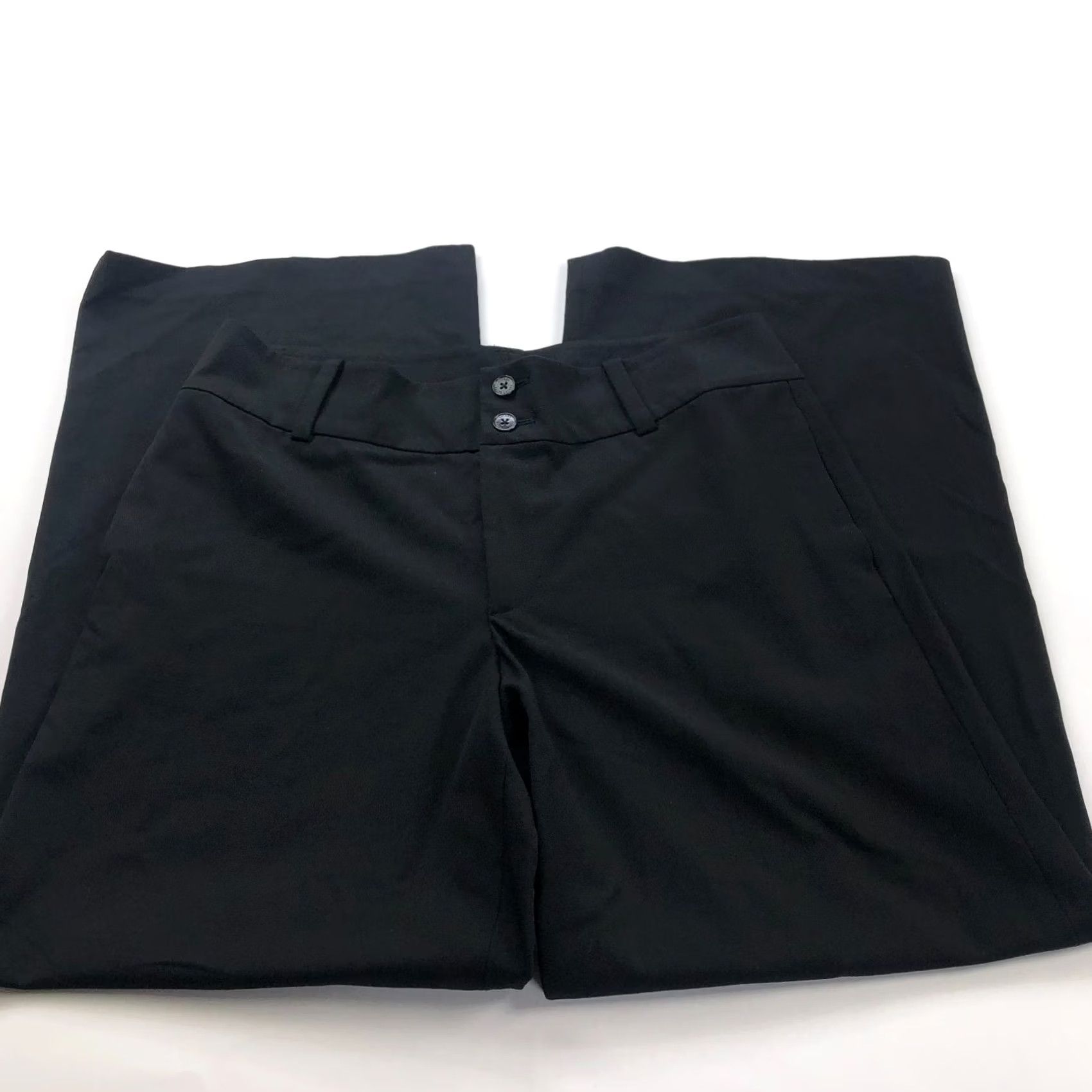 Ralph Lauren Lauren Ralph Lauren 12 High Rise Wide Leg Pants Black Size 34" / US 12 / IT 48 - 2 Thumbnail