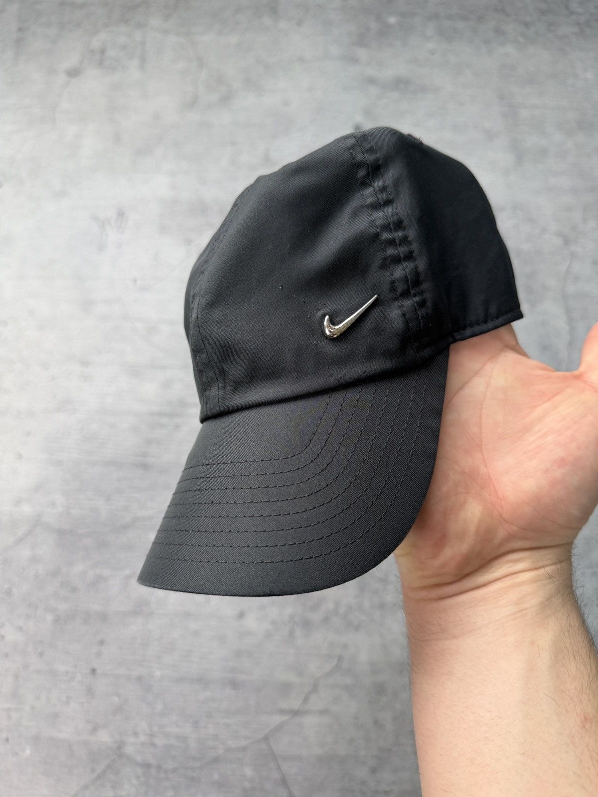 Nike Vintage 90s Faded Nike Central Logo Y2K Nike Cap hat sk8 Size ONE SIZE - 2 Thumbnail