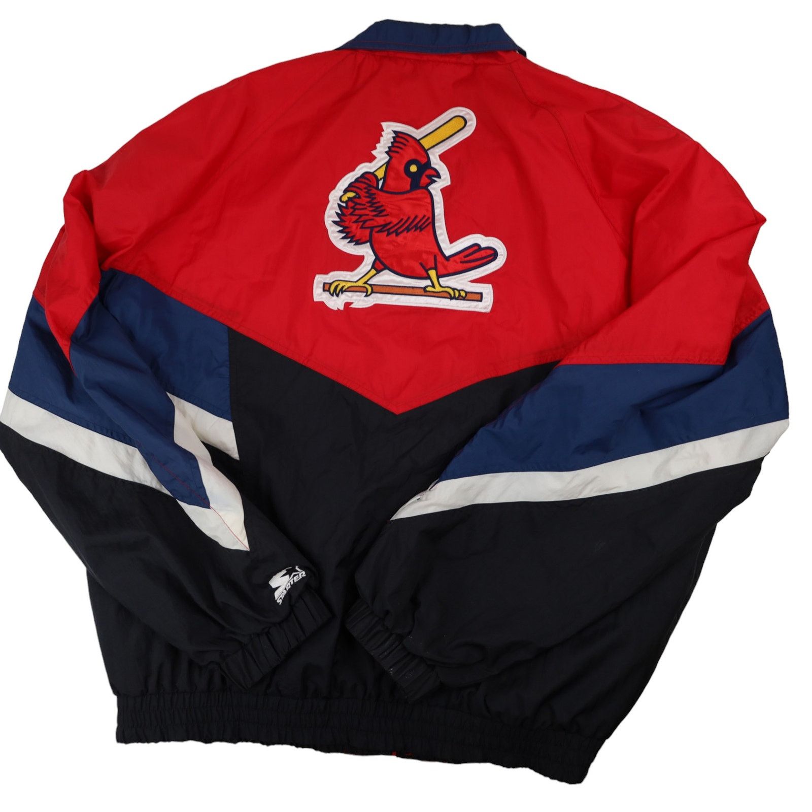 MLB × Starter × Vintage VTG Starter St. Louis Cardinals All Sewn Windbreaker Jacket Size US XXL / EU 58 / 5 - 8 Thumbnail