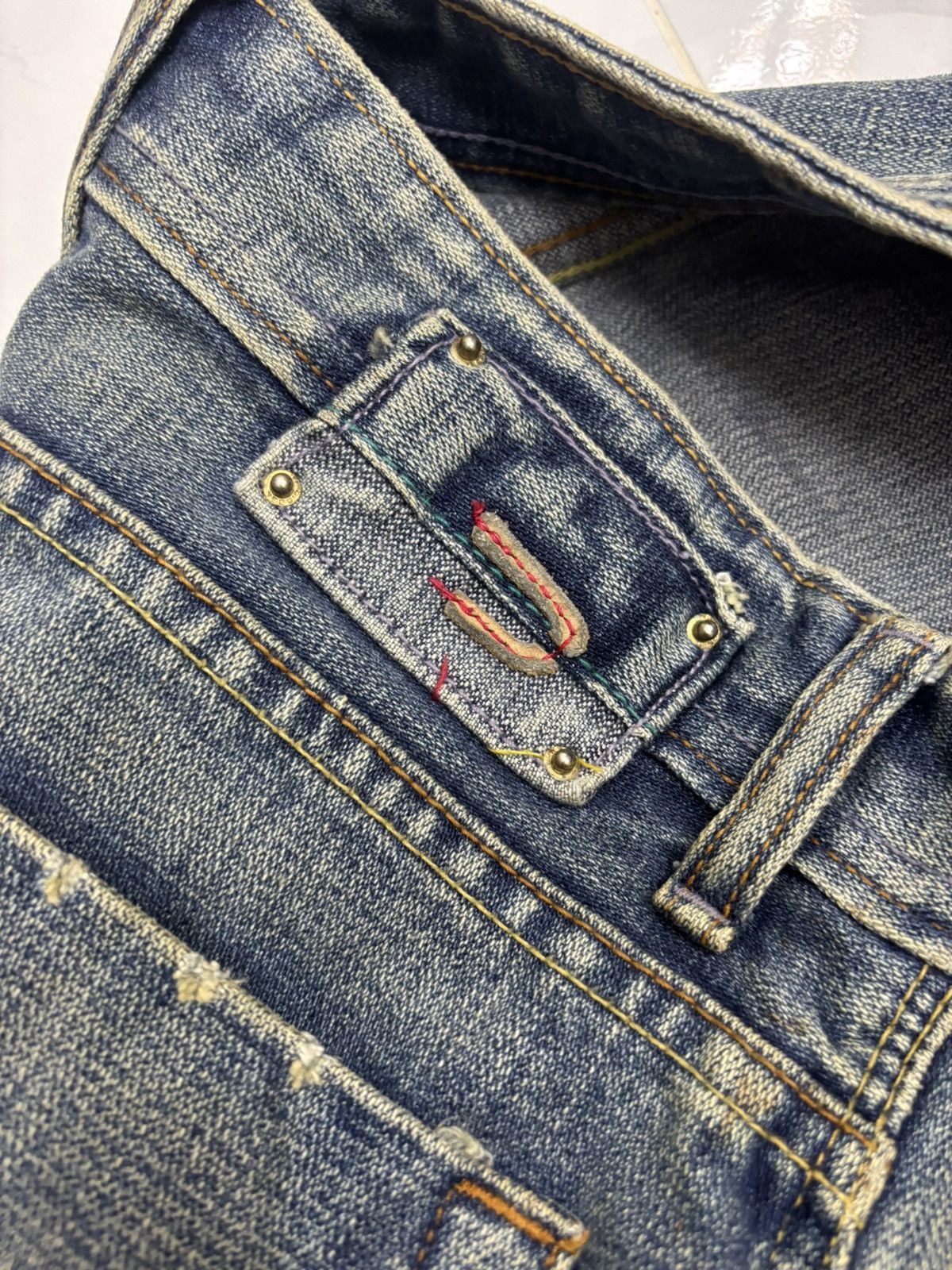 Kapital DIESEL RUSTY BAGGY JEANS DISTRESSED DENIM Size US 32 / EU 48 - 10 Thumbnail