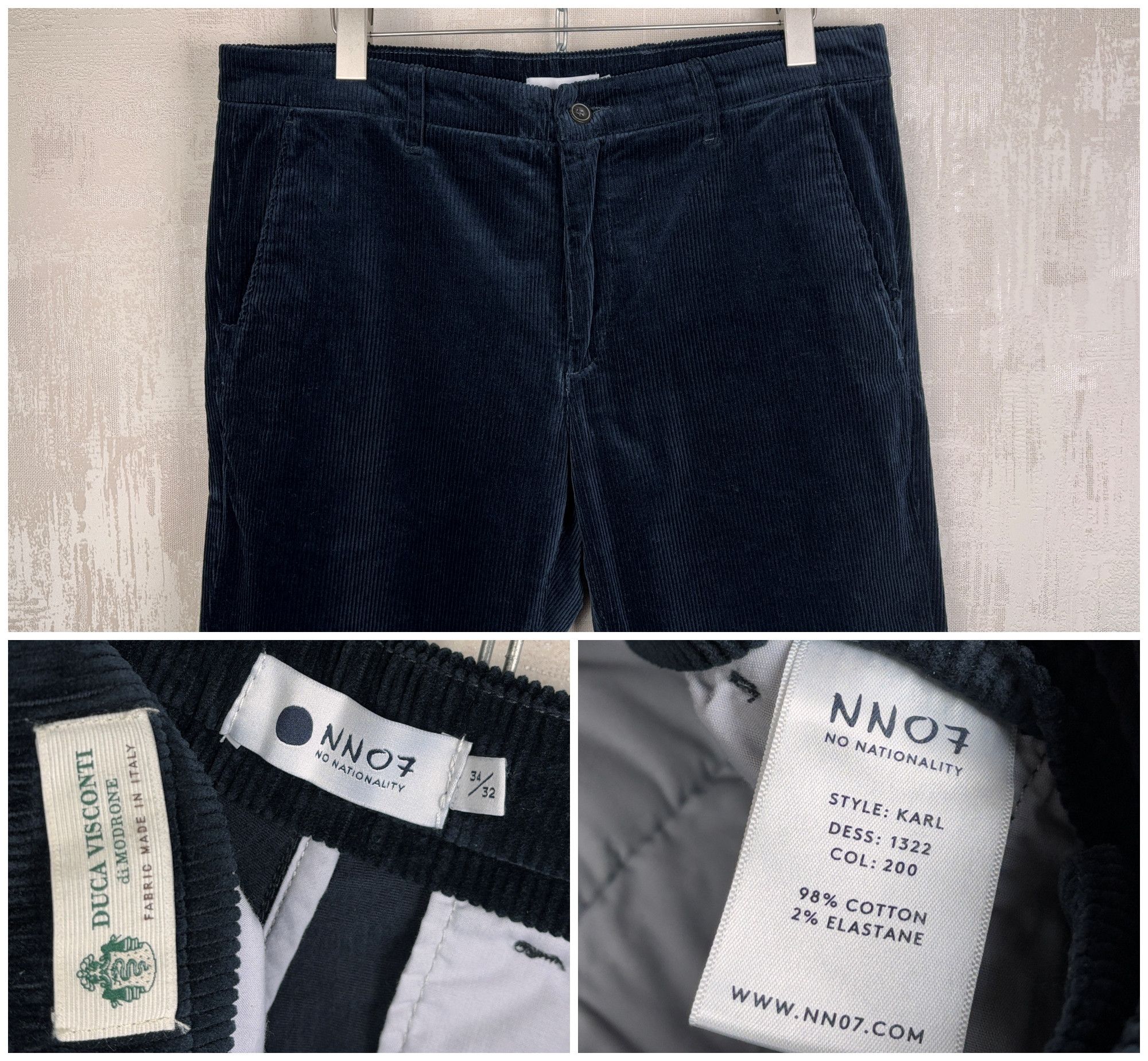 NN07 NN07 No Nationality Duca Visconti Corduroy Chino Pants Size US 34 / EU 50 - 1 Thumbnail