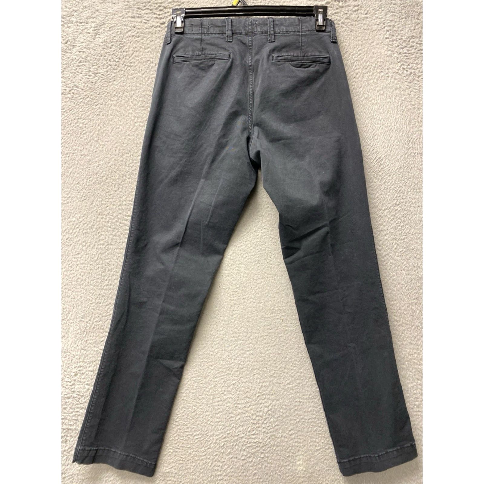 Gap GAP Pants Mens 30x32 Slim Chino Straight Leg Faded Black Stretch 5-Pocket Logo Zipper Button Casual Workwear Travel Adult Mens Size US 30 / EU 46 - 7 Thumbnail