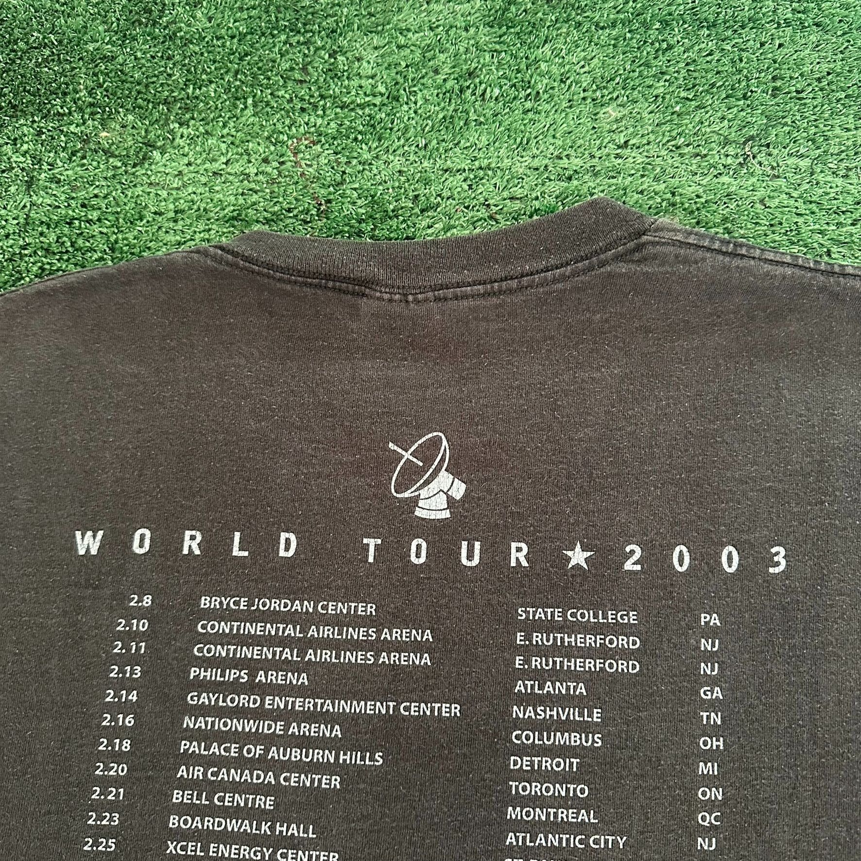 Band Tees Vintage Y2K Bon Jovi Bounce Tour 2003 T-Shirt Black M Rock B Size US M / EU 48-50 / 2 - 5 Thumbnail
