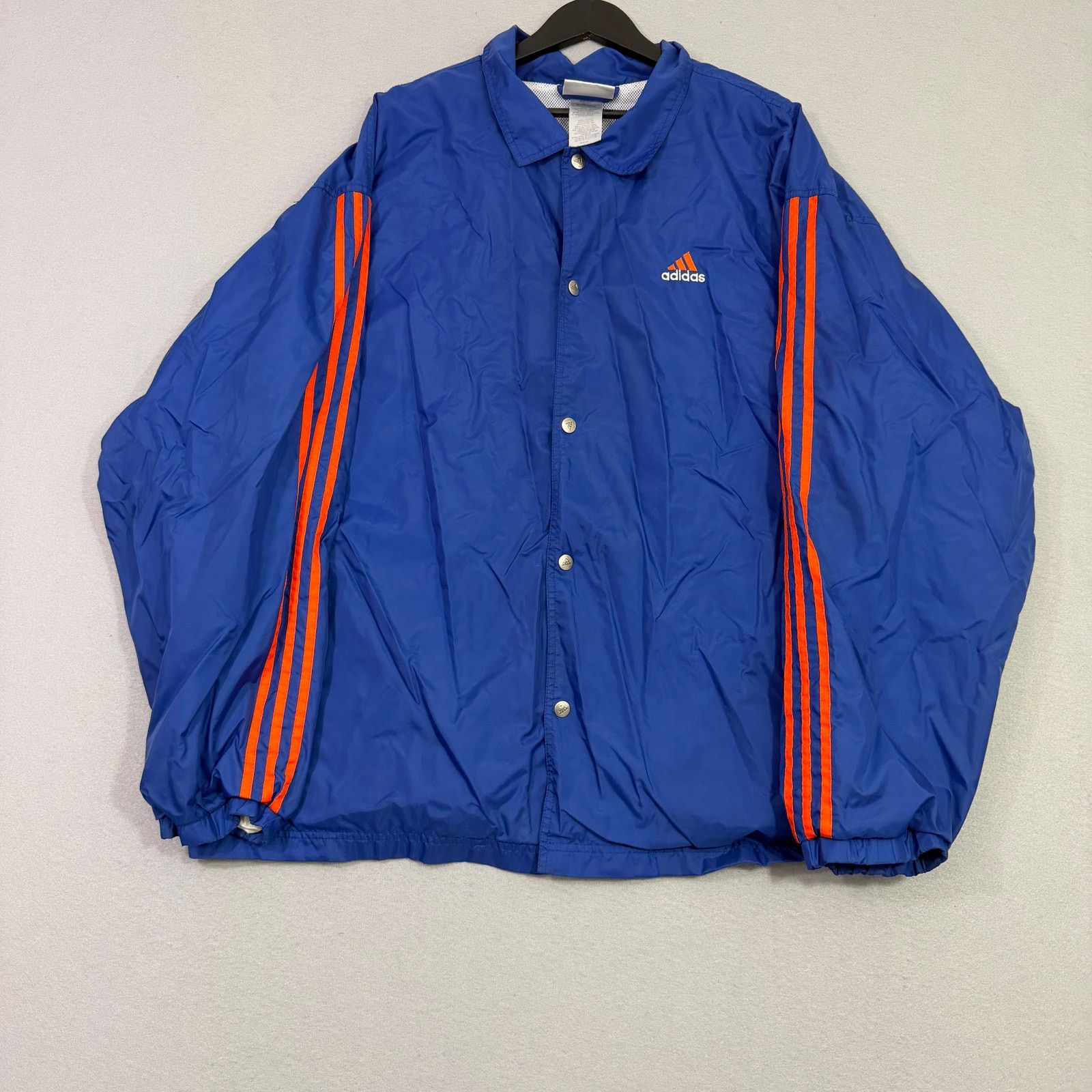 Adidas Vintage Adidas Windbreaker Jacket Extra Large Coaches 90s Size US XL / EU 56 / 4 - 1 Thumbnail