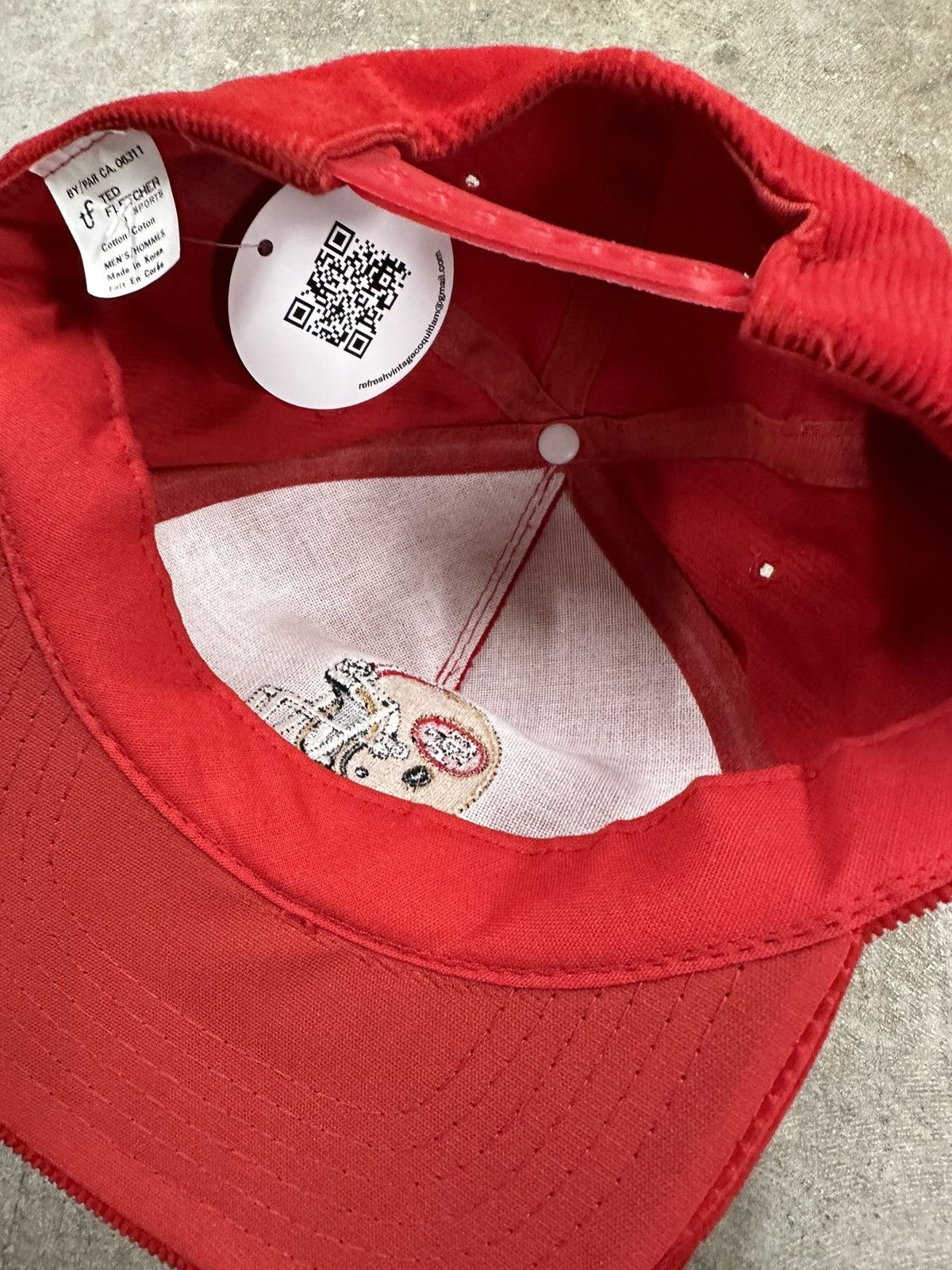 Vintage Vintage 80s Ted Fletcher San Francisco 49ers Corduroy Snap Size ONE SIZE - 8 Thumbnail