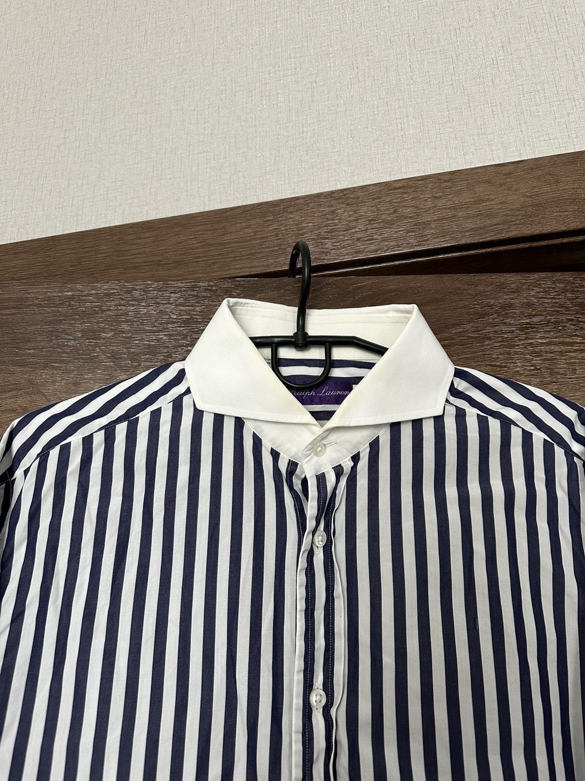 Ralph Lauren Purple Label Polo Ralph Lauren Purple Label Shirt Button Up L/S Striped Size US L / EU 52-54 / 3 - 6 Thumbnail