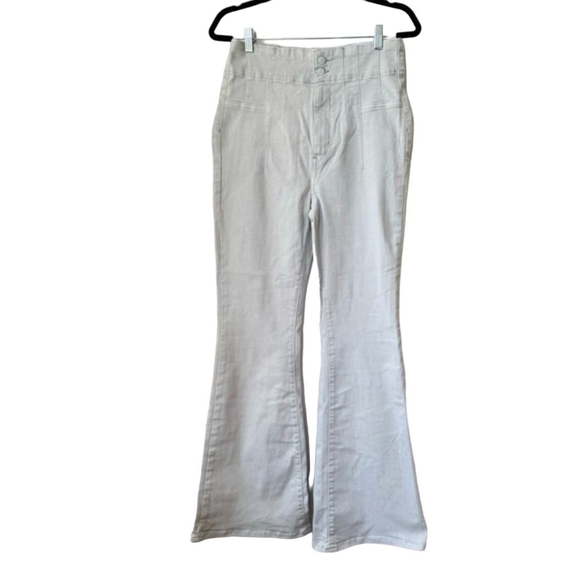Free People New Free People We The Free Jayde Flare Jeans $98 SZ 32 Gray Size 32" / US 10 / IT 46 - 5 Thumbnail