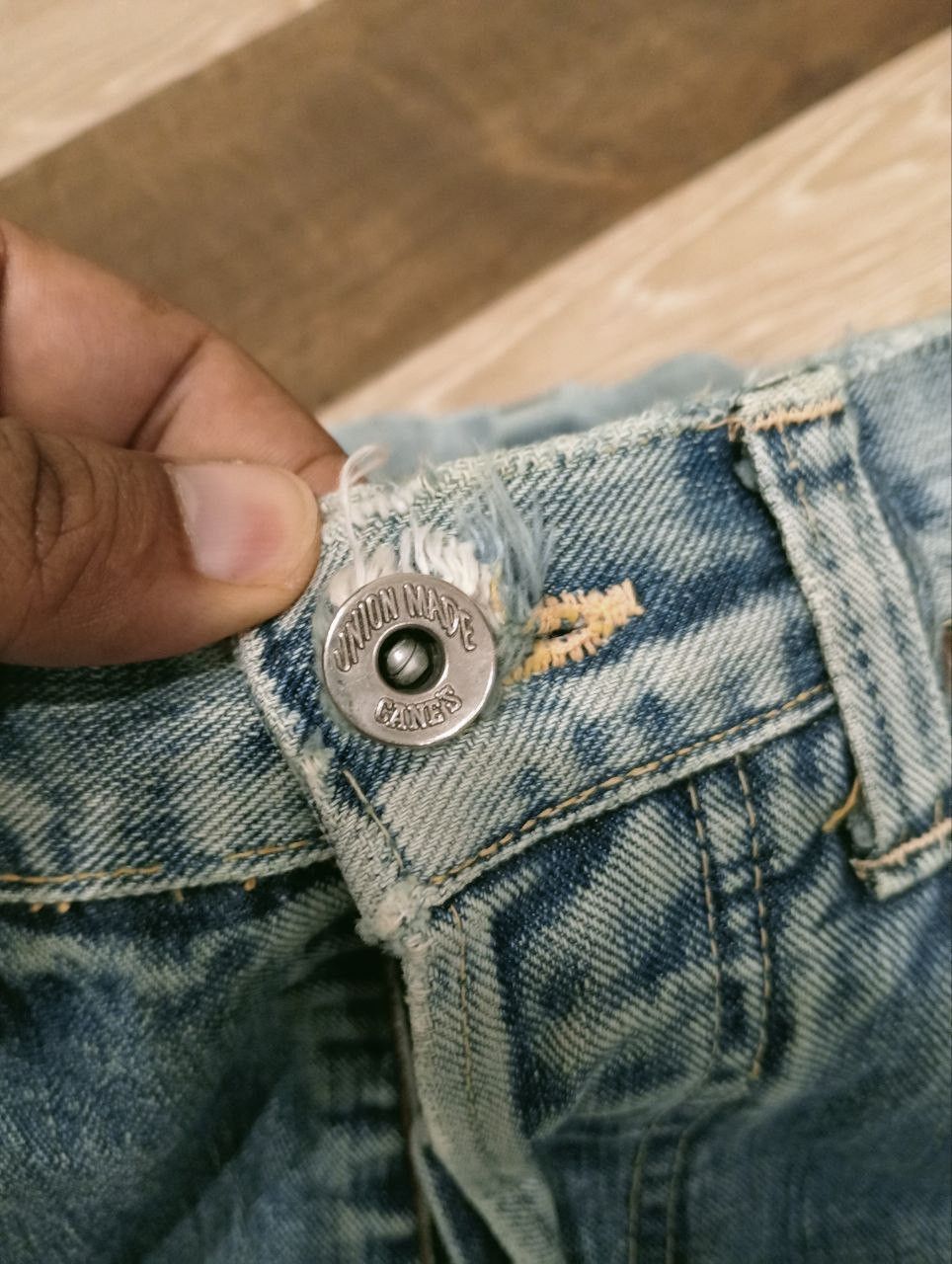 Sugar Cane VINTAGE SUGAR CANE SELVEDGE DISTRESSED JEANS Size US 30 / EU 46 - 8 Thumbnail