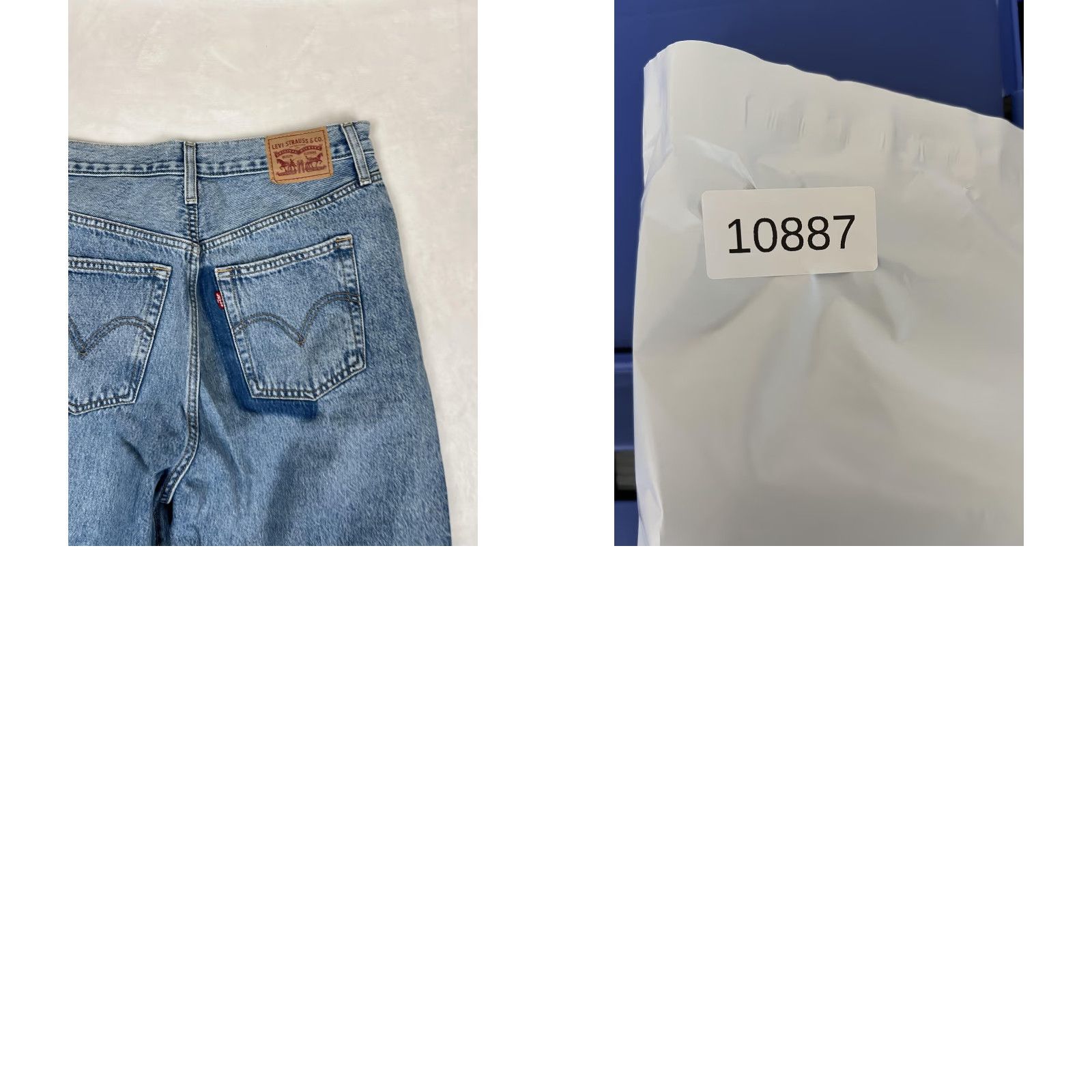 Levi's Levi's Ribcage Straight Ankle Jeans Womens 31 Blue High Rise Distressed Denim Size 24" / US 00 / IT 34 - 9 Thumbnail