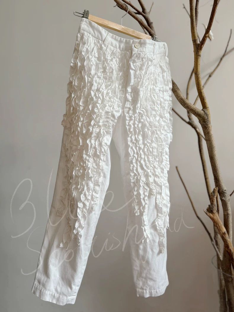 Comme des Garcons Comme Des Garcons size XS Lace white jeans Size 23" - 4 Thumbnail