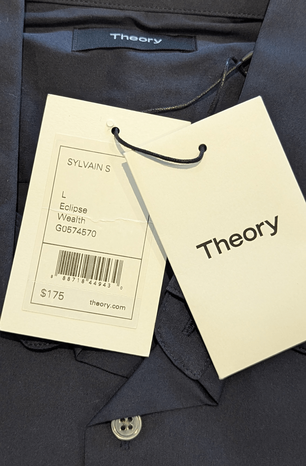 Theory Theory Men's Sylvain Wealth Short Sleeve Shirt Size US L / EU 52-54 / 3 - 4 Thumbnail