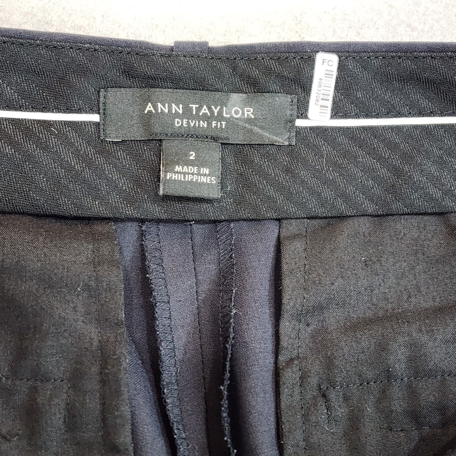 Ann Taylor Ann Taylor Devin Fit Pants Women Size 2 Black Straight Leg Size 26" / US 2 / IT 38 - 10 Thumbnail