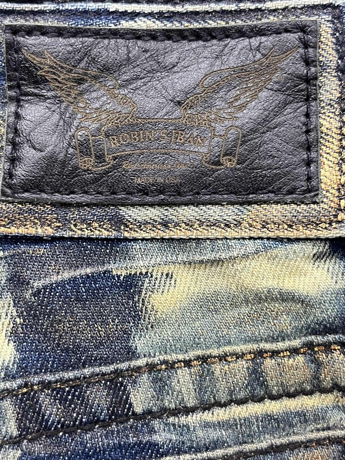 Asspizza × Robins Jeans 42”🔥RARE ROBIN’S JEANS FYE DESIGN Long Flap Studded Striped Size US 42 / EU 58 - 20 Thumbnail