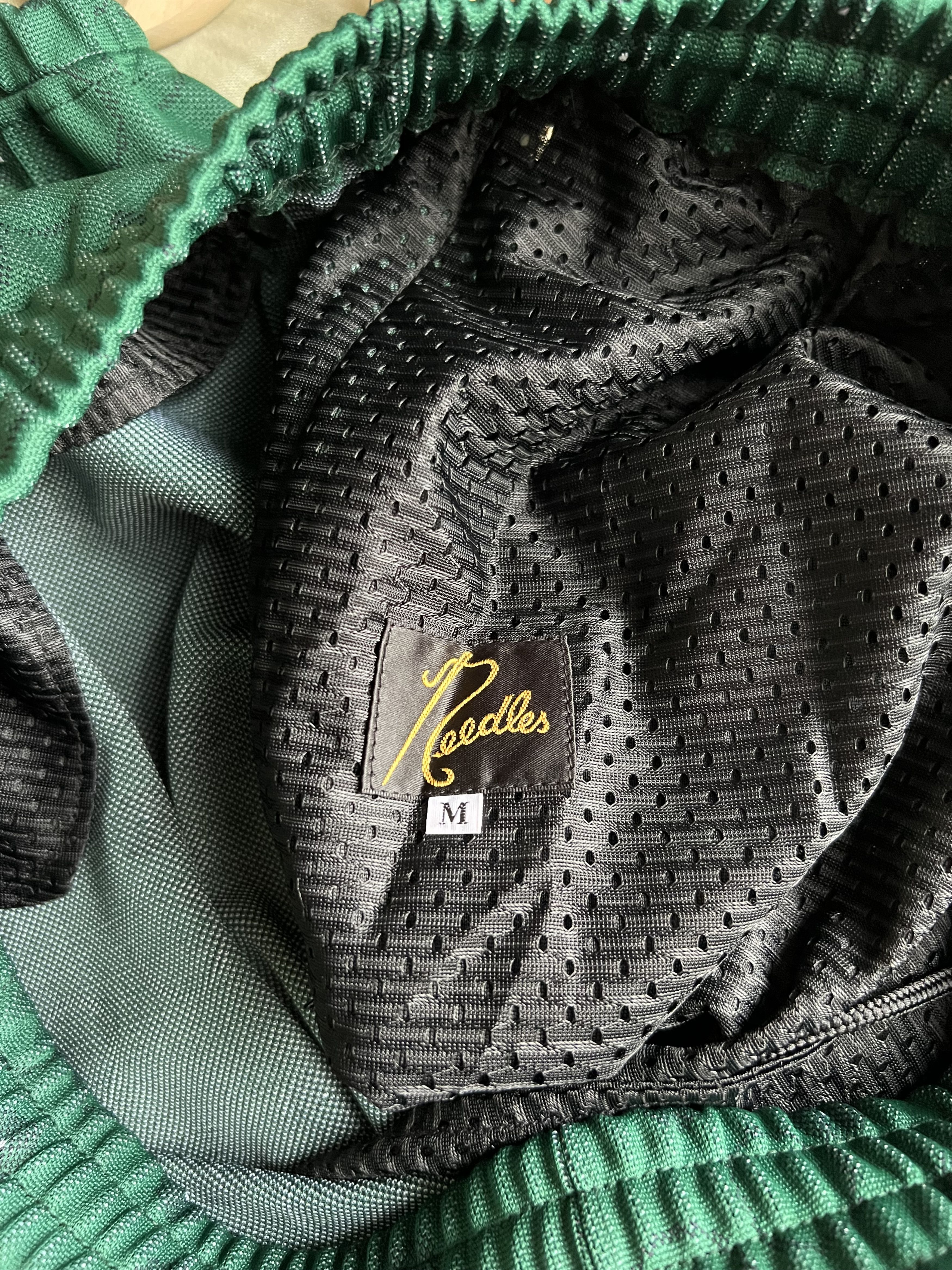 Needles Needles Poly Jacquard Zipped Track Pants in Green Size US 32 / EU 48 - 8 Thumbnail