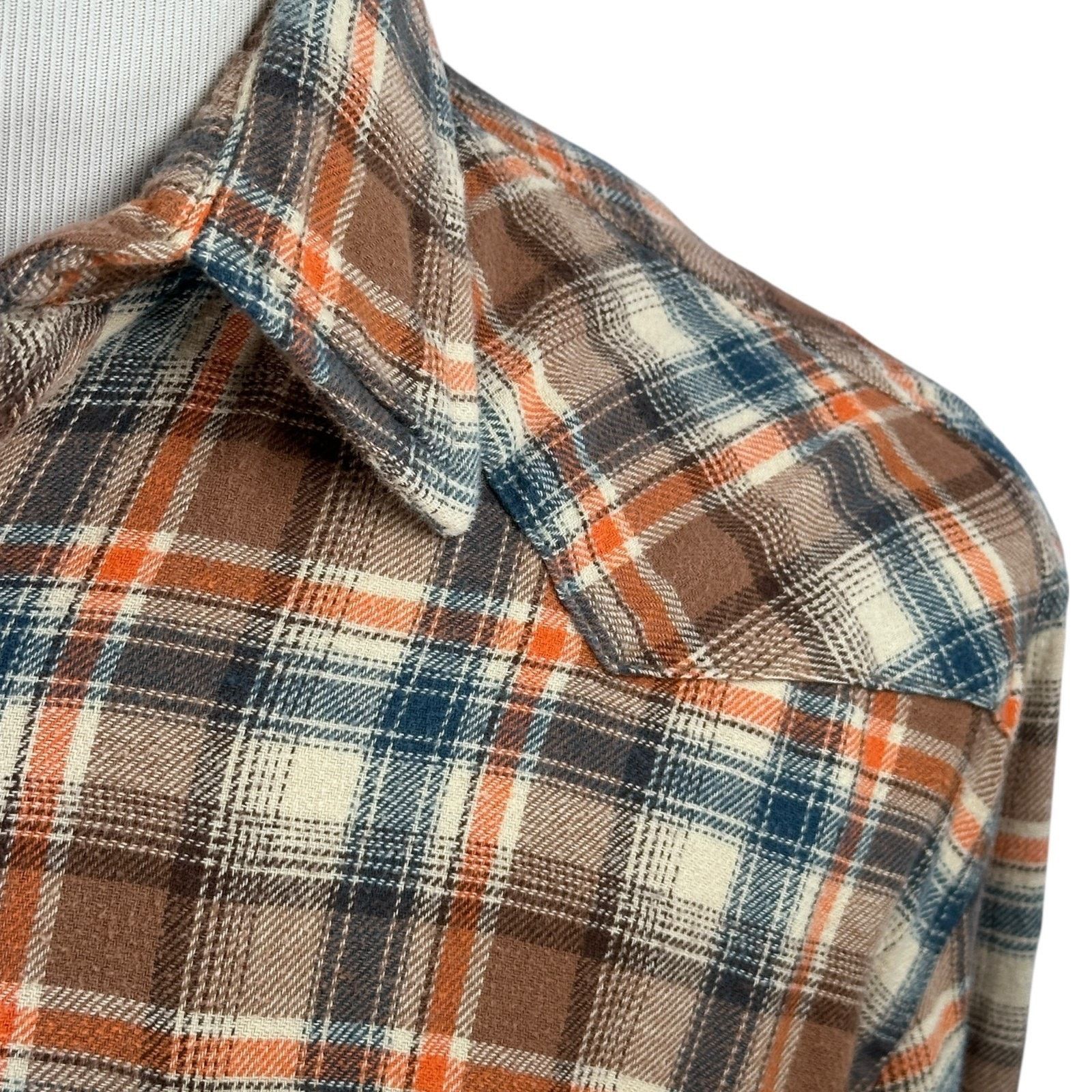 Wrangler Vtg Wrangler Flannel Shirt Men’s M Brown Plaid Pearl Snap Size US M / EU 48-50 / 2 - 3 Thumbnail
