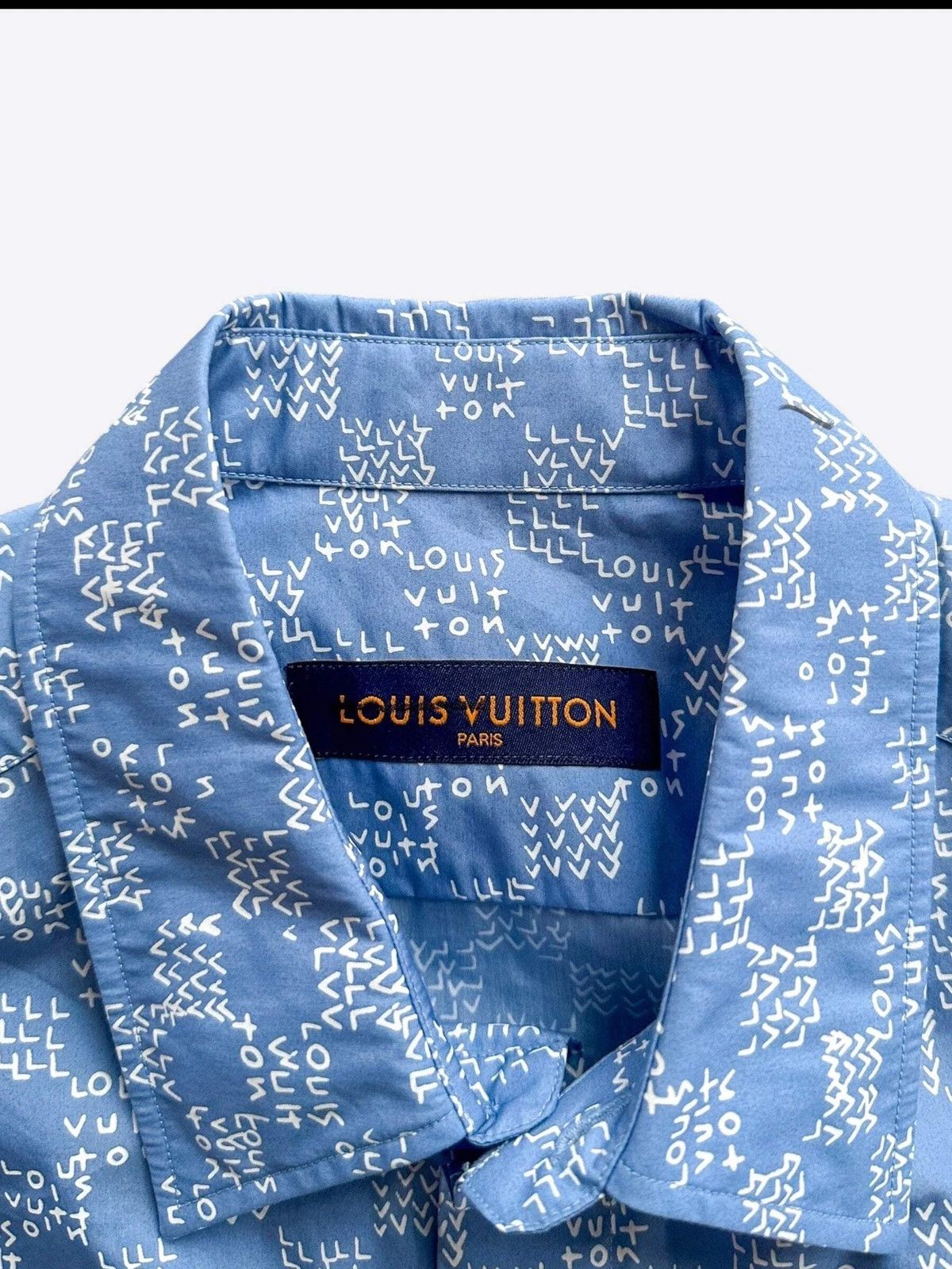 Louis Vuitton Louis Vuitton Blue LV Spread Damier Button Up Shirt Size US S / EU 44-46 / 1 - 3 Thumbnail