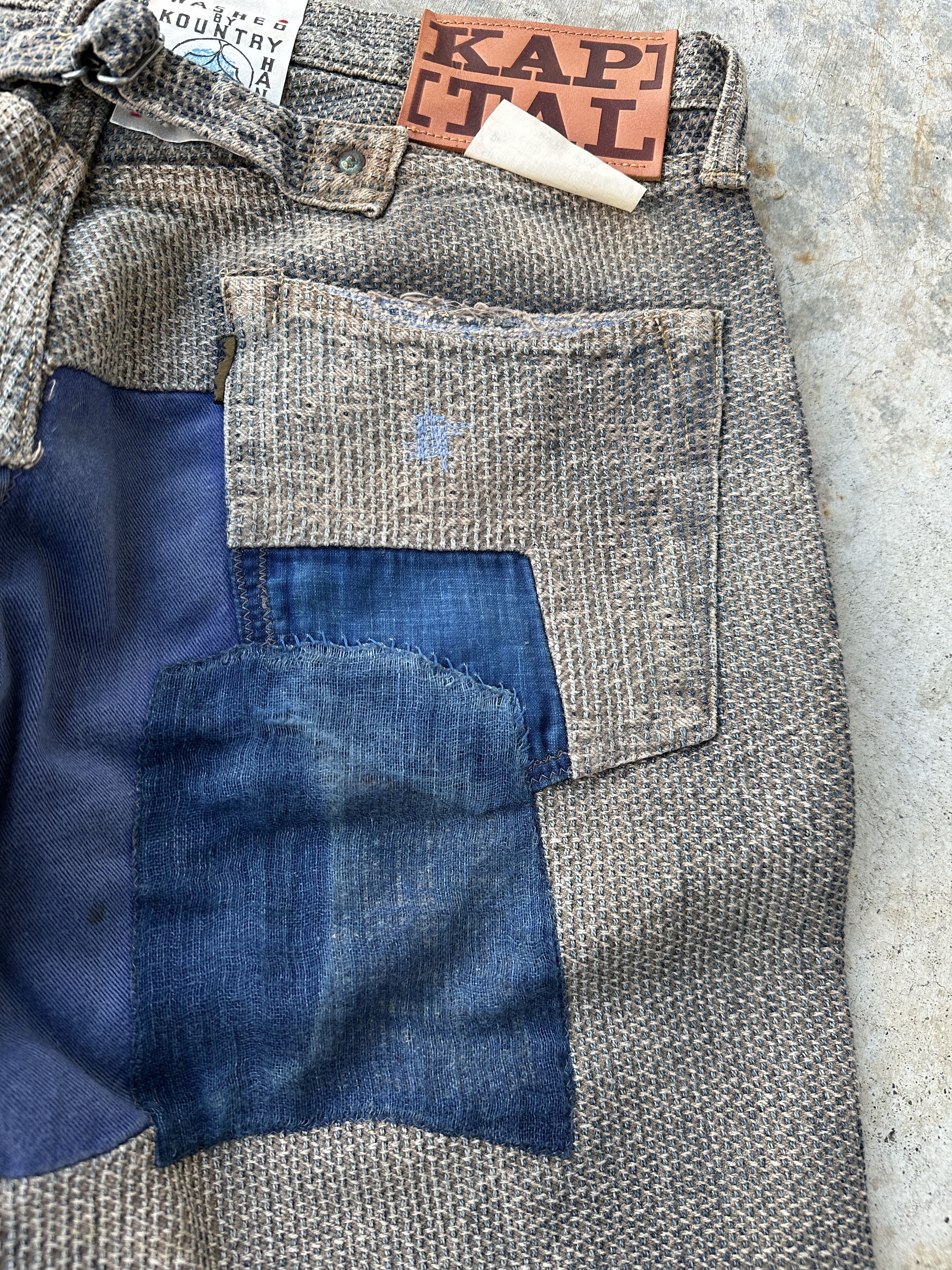 Kapital 2015 Kountry Buckle Back Boro Century Denim Patchwork Size US 34 / EU 50 - 16 Thumbnail