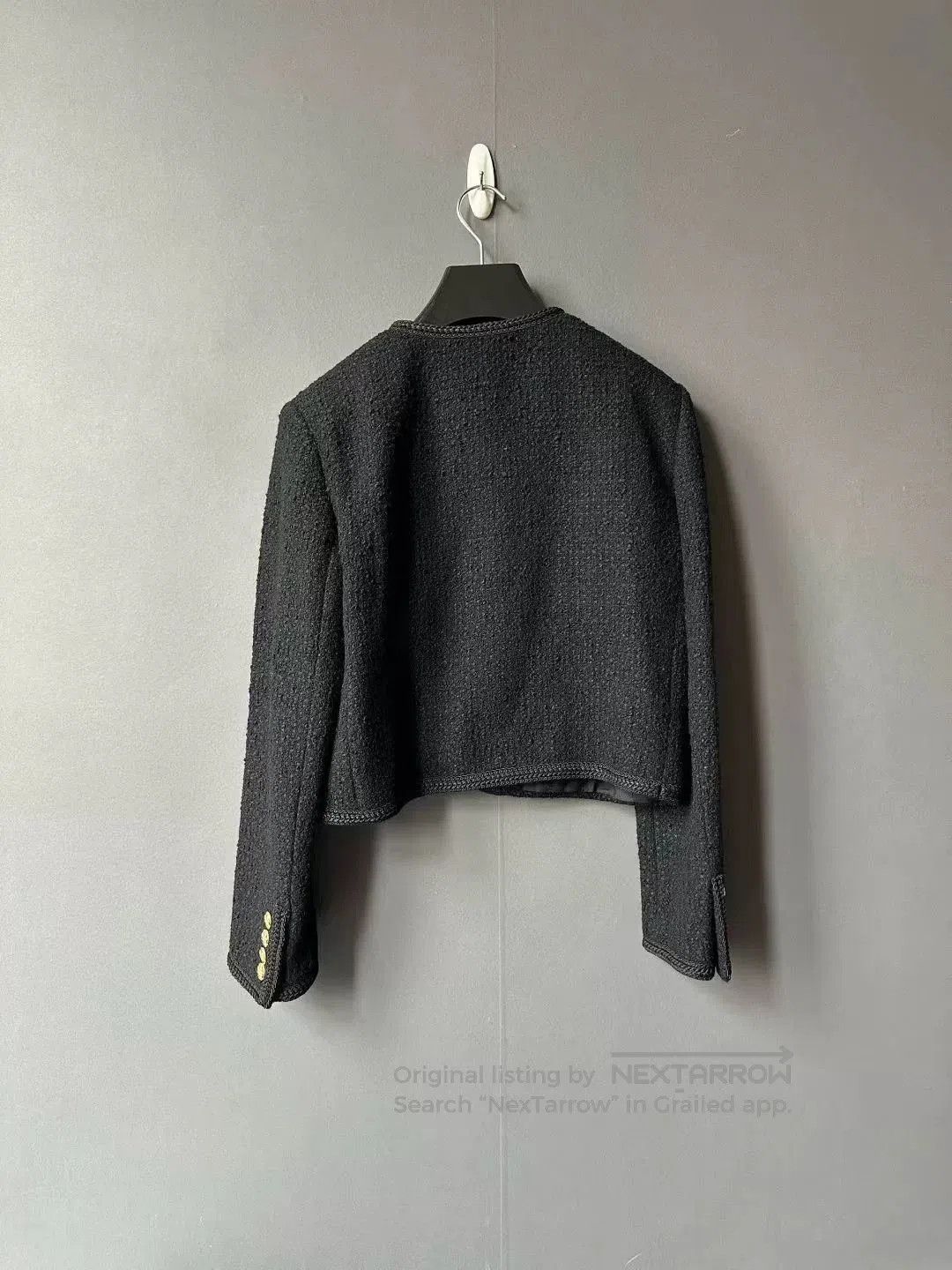 Celine celine black three-button textured jacket. Size S / US 4 / IT 40 - 2 Thumbnail