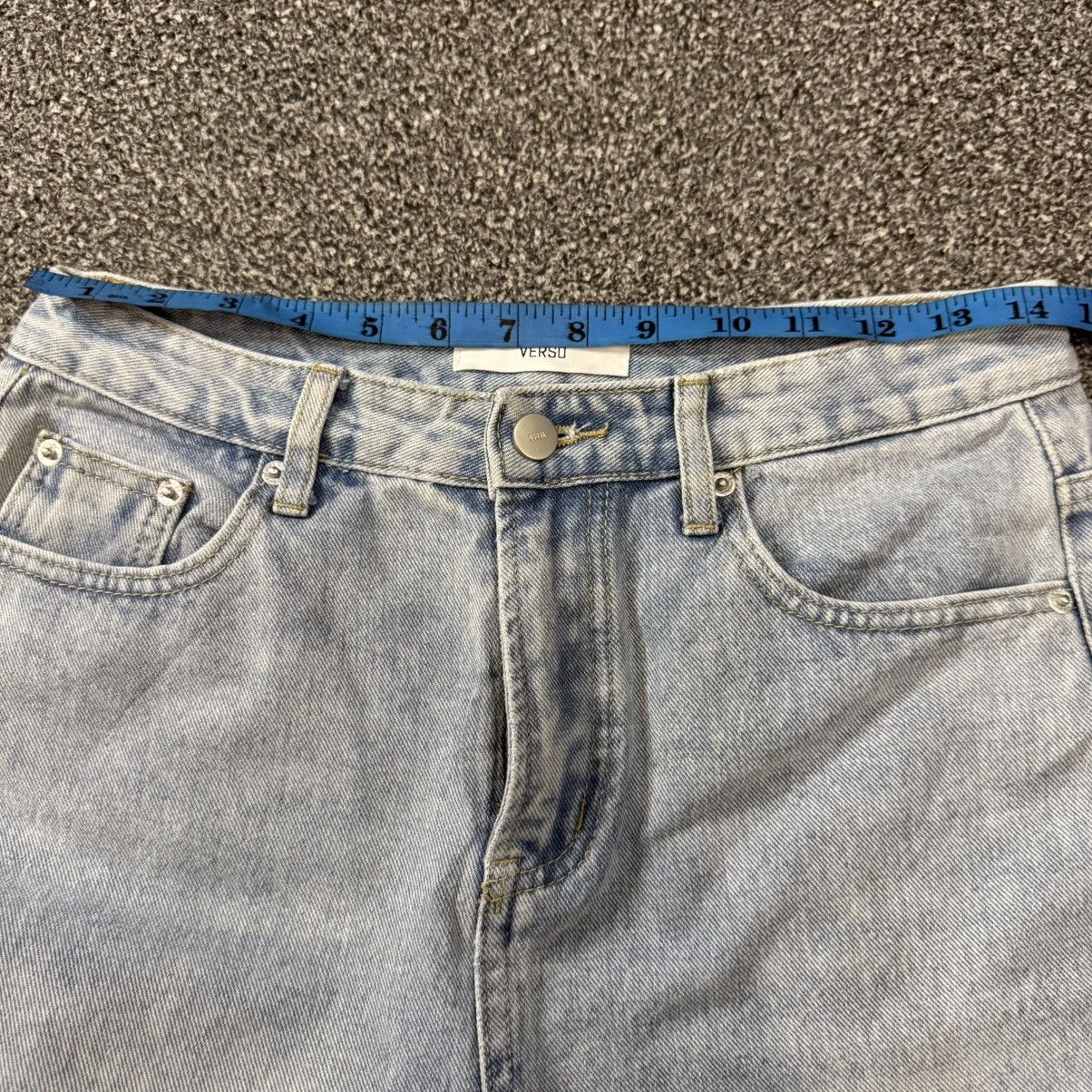 Japanese Brand Vintage 90s Verso High Waist Faded Denim Size 29" - 11 Thumbnail