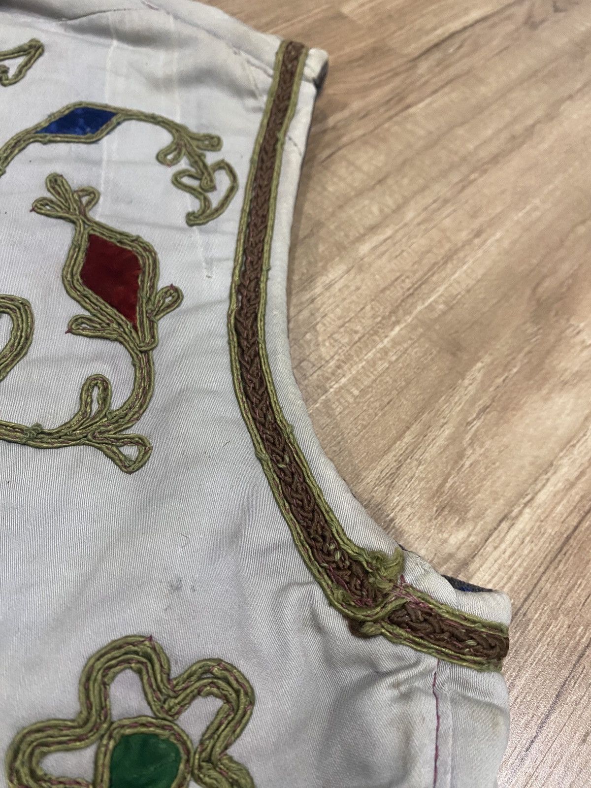 Vintage Vintage Ottoman Turkish Embroidered Velvet Vest Handcrafted Size US M / EU 48-50 / 2 - 11 Thumbnail