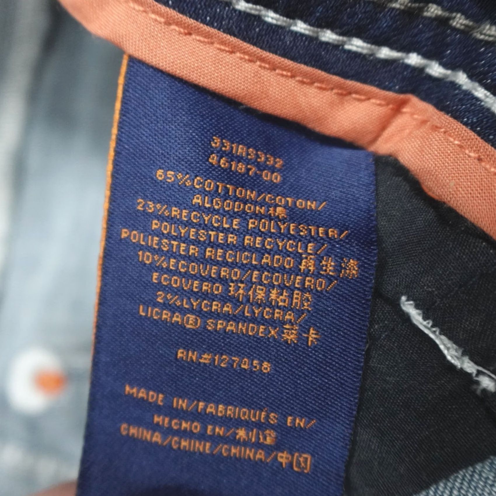 Vintage VINTAGE American Fighter Jeans Relaxed Straight Men’s Size 27x32 Striker Void Cairo-R Blue Denim 5-Pocket Mens Straight 90s Theme Size US 27 - 6 Thumbnail